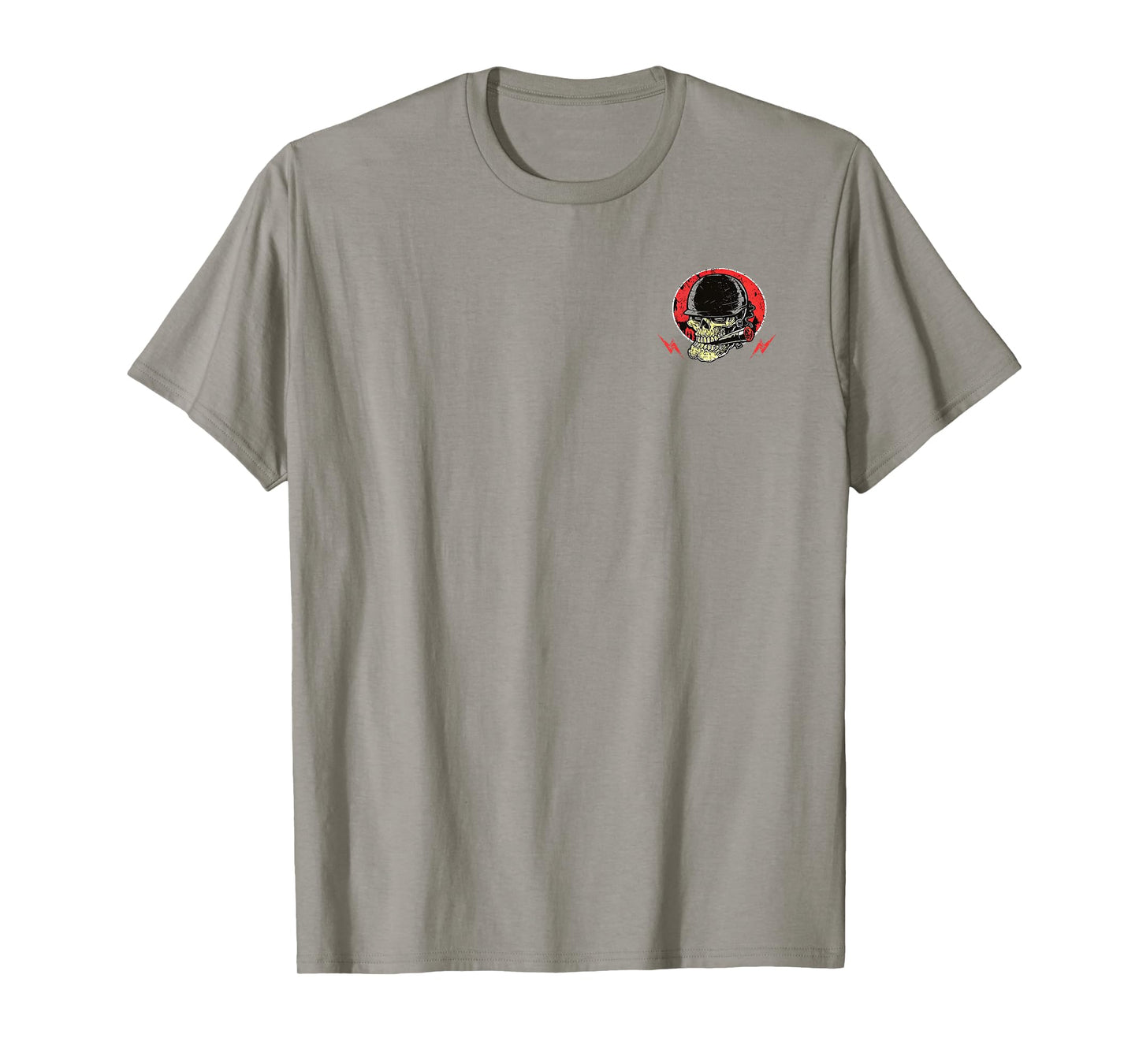 2 Side I Do What My Wife's Want Funny Skull Husband Military T-Shirt