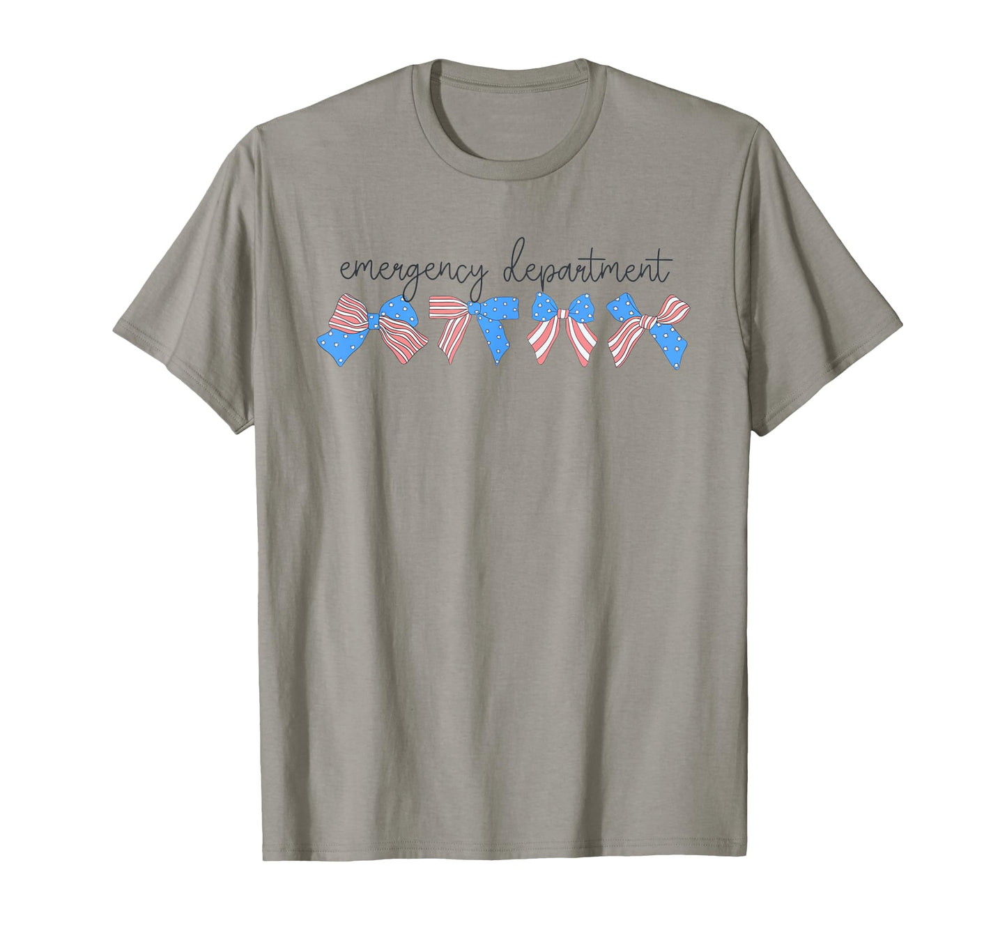 Fourth of July Emergency Department Coquette Bows ER Nurse T-Shirt