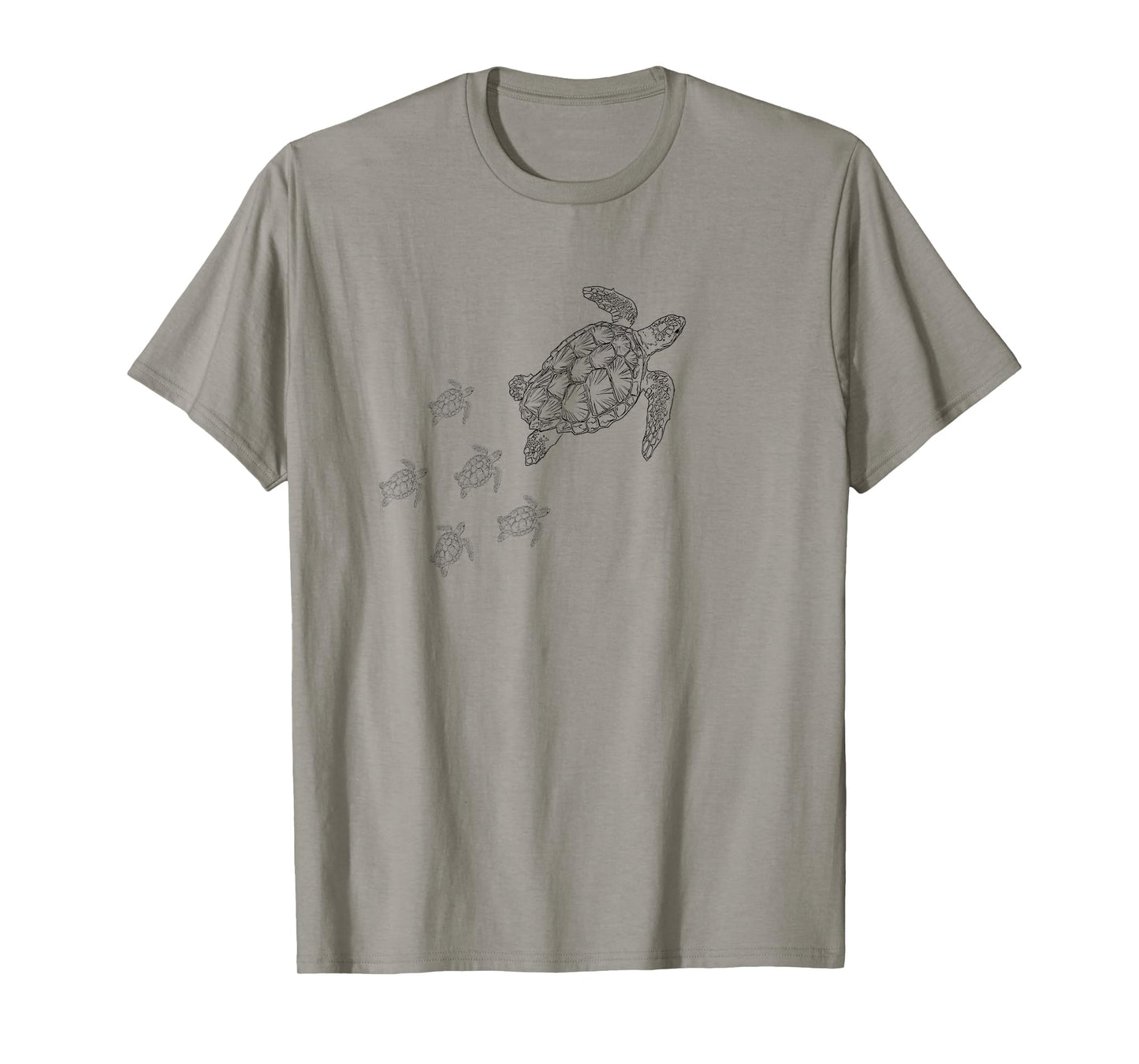 Sea turtle logo with baby sea turtles t-shirt T-Shirt