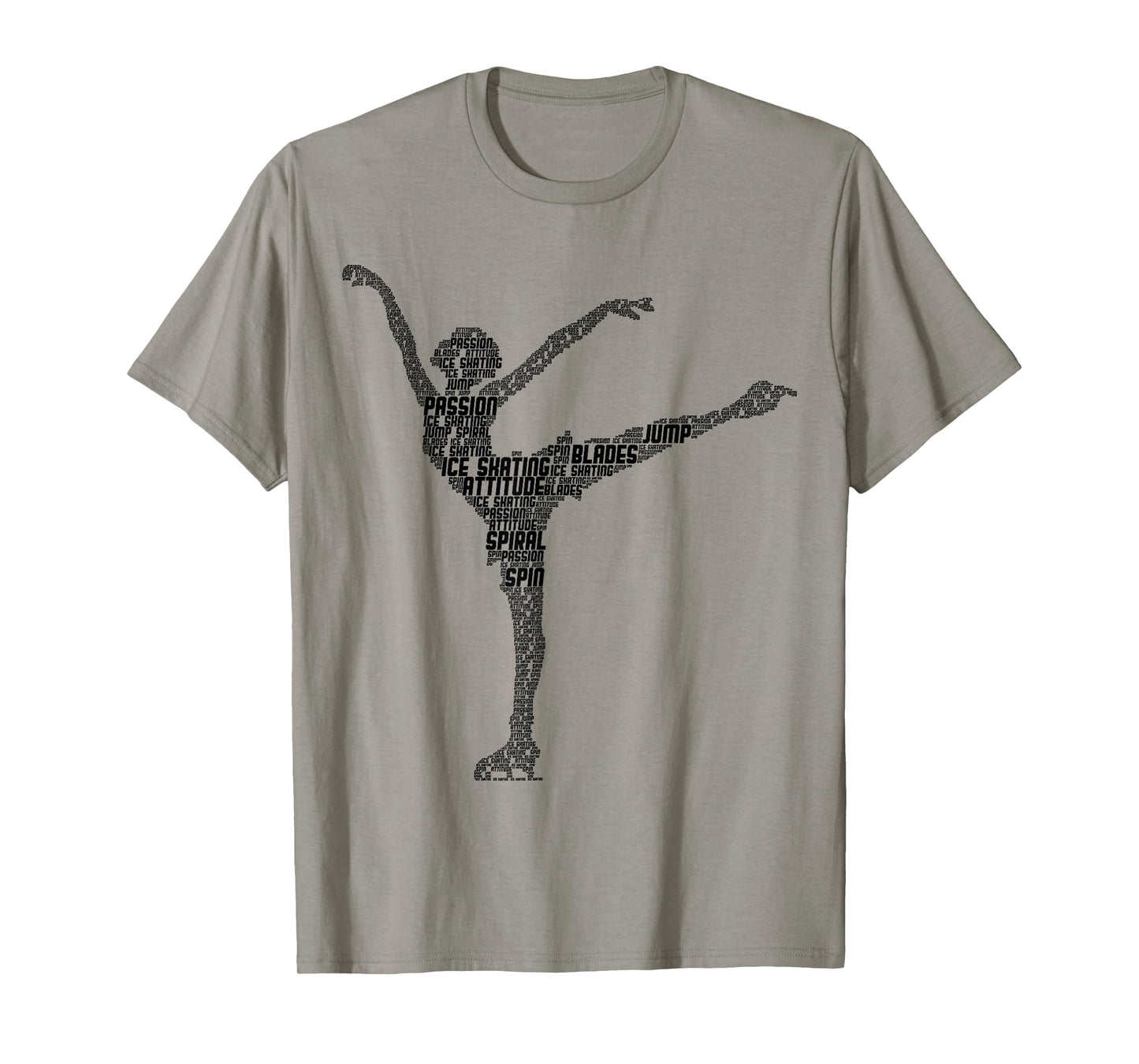 Figure Skating Ice Skates Girls Ladies T-Shirt