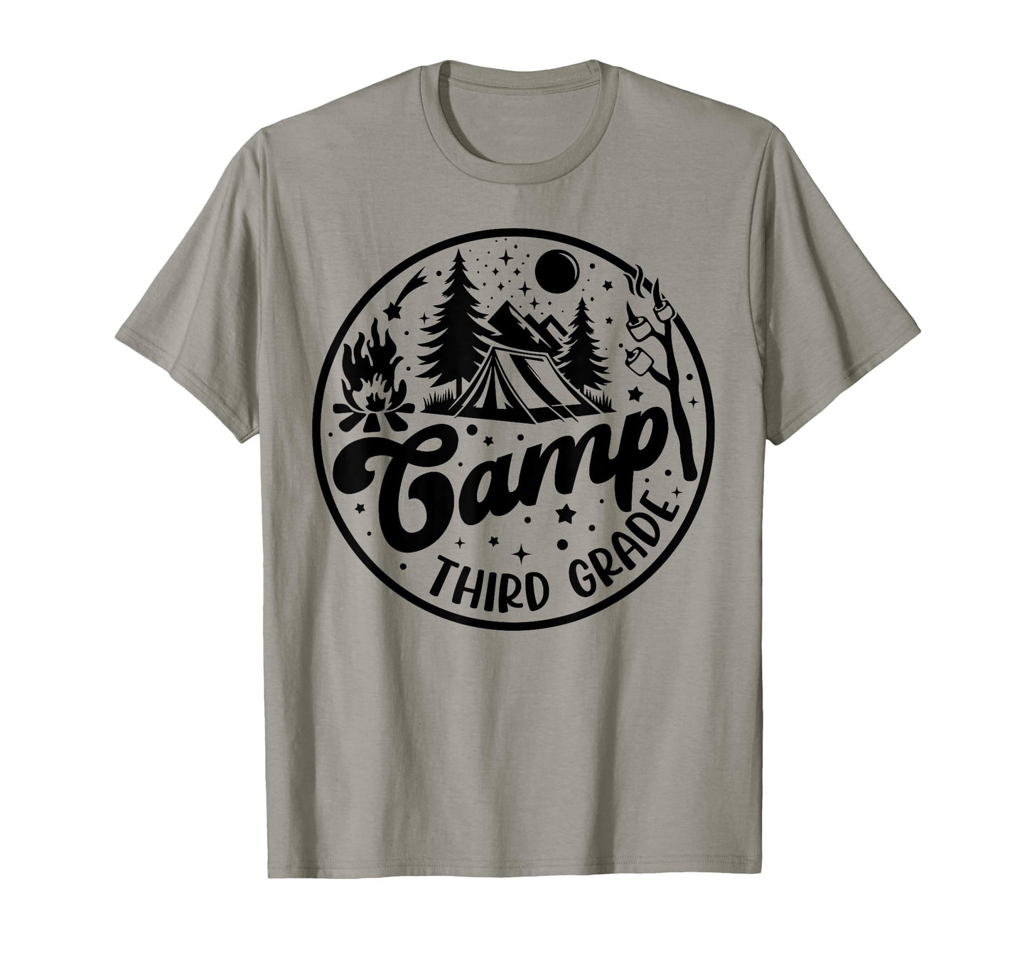 Cute Camp Third Grade Squad Camper Teacher Camping Lovers T-Shirt