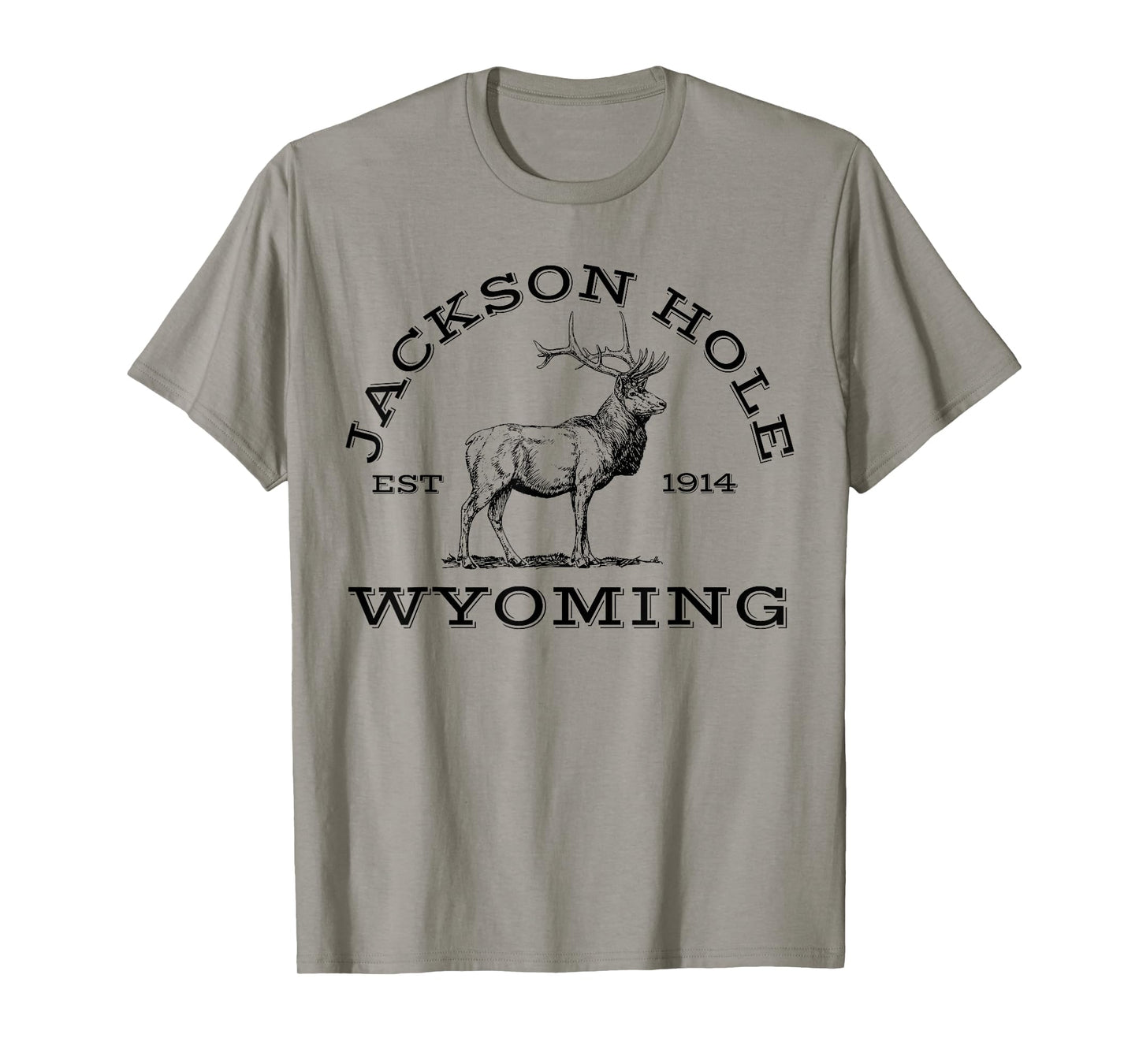 Jackson Hole Wyoming Elk Hike Outdoors T-Shirt