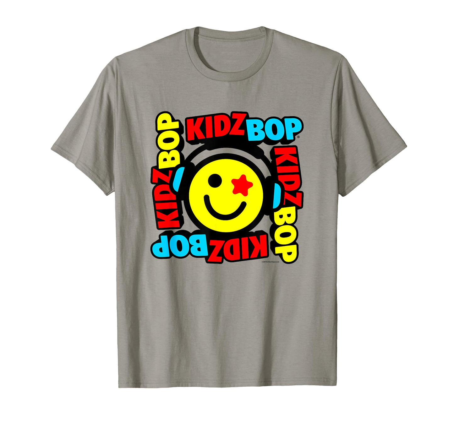 KIDZ BOP Merch β Star Smiley Face With Headphones T-Shirt
