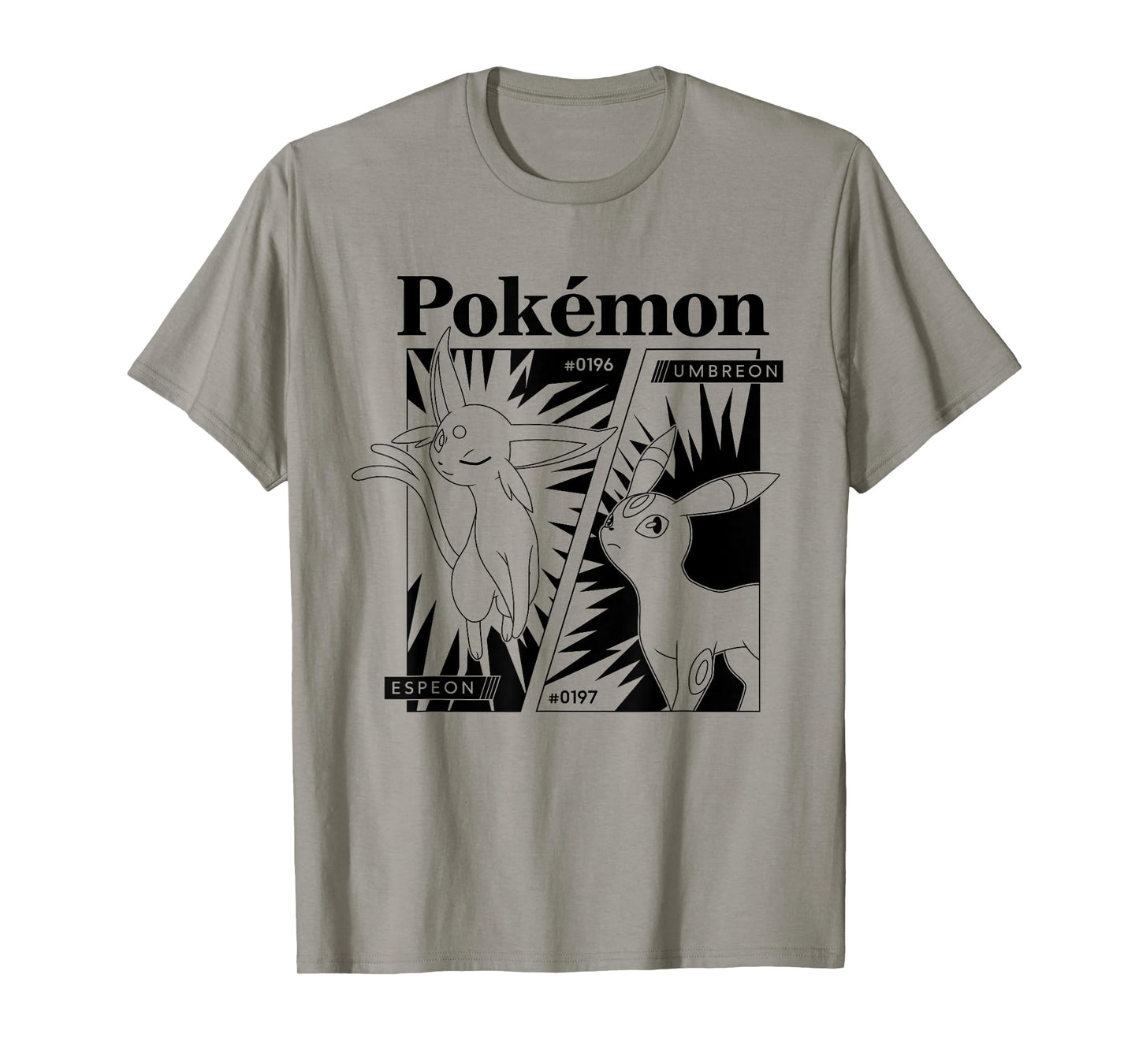 Pokémon - Espeon Umbreon Eeveelutions Manga Panel T-Shirt