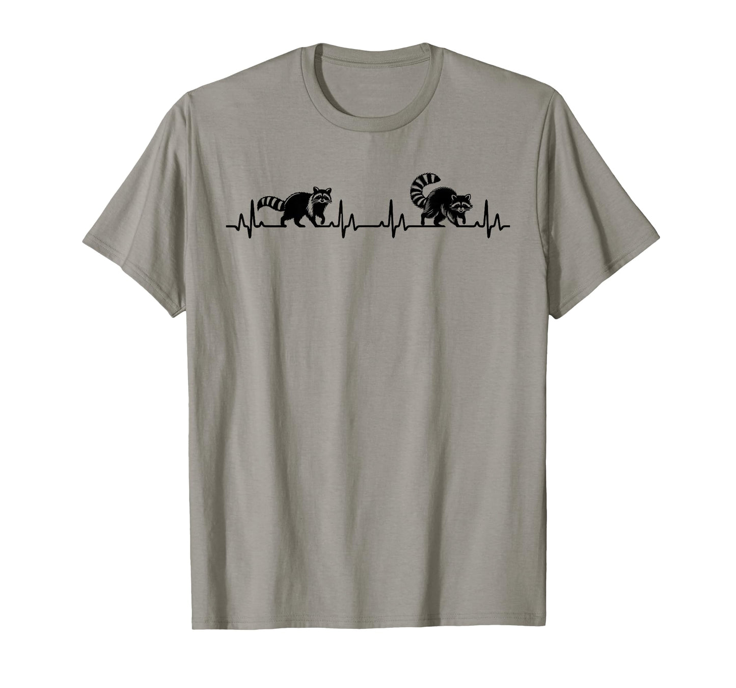 Raccoon Heartbeat Design for Raccoons Lover T-Shirt