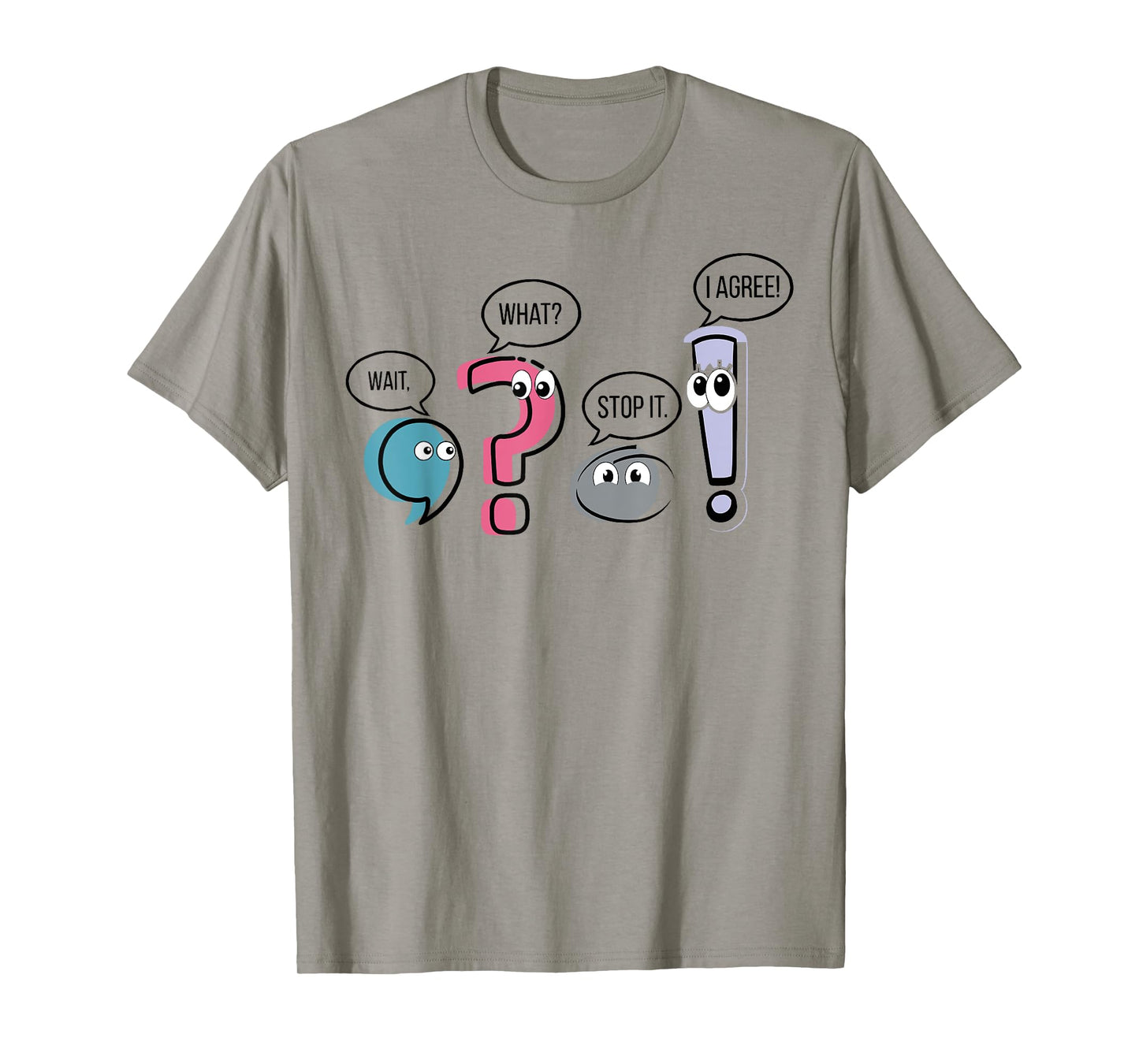 Grammar Teacher Punctuation English First Day Back To School T-Shirt