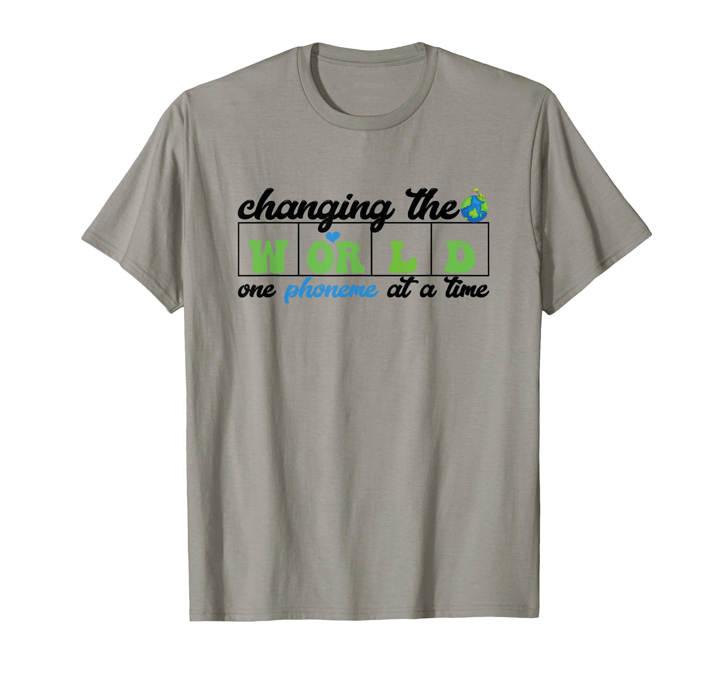 Changing the world one phoneme at a time Dyslexia Specialist T-Shirt