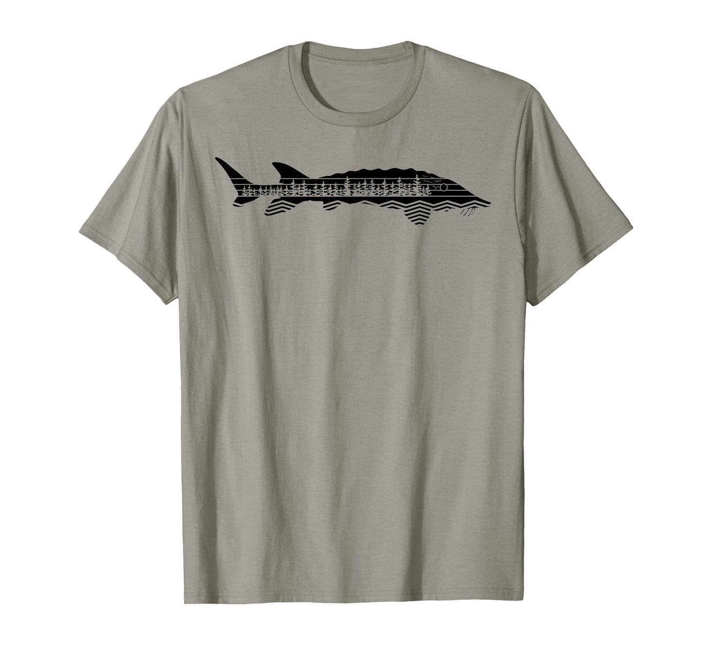 Vintage Nature Outdoor Fishing - Fisher Sturgeon Fish T-Shirt