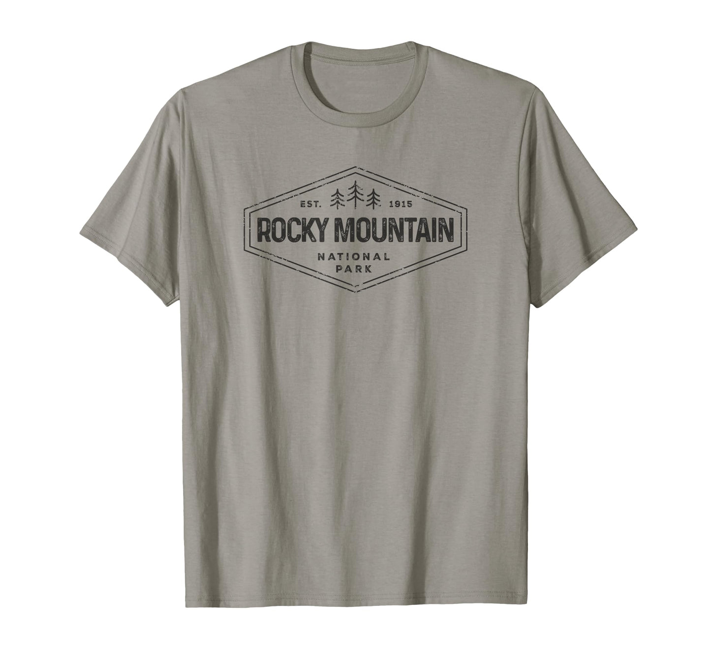 Rocky Mountains National Park Shirt Badge Camping Hiking T-Shirt