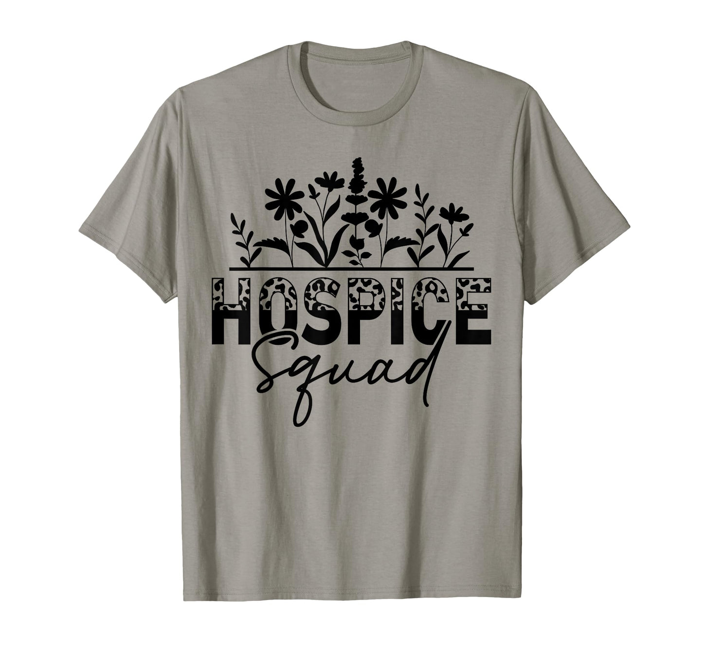 Floral Hospice Squad Hospice Aide Nurse T-Shirt