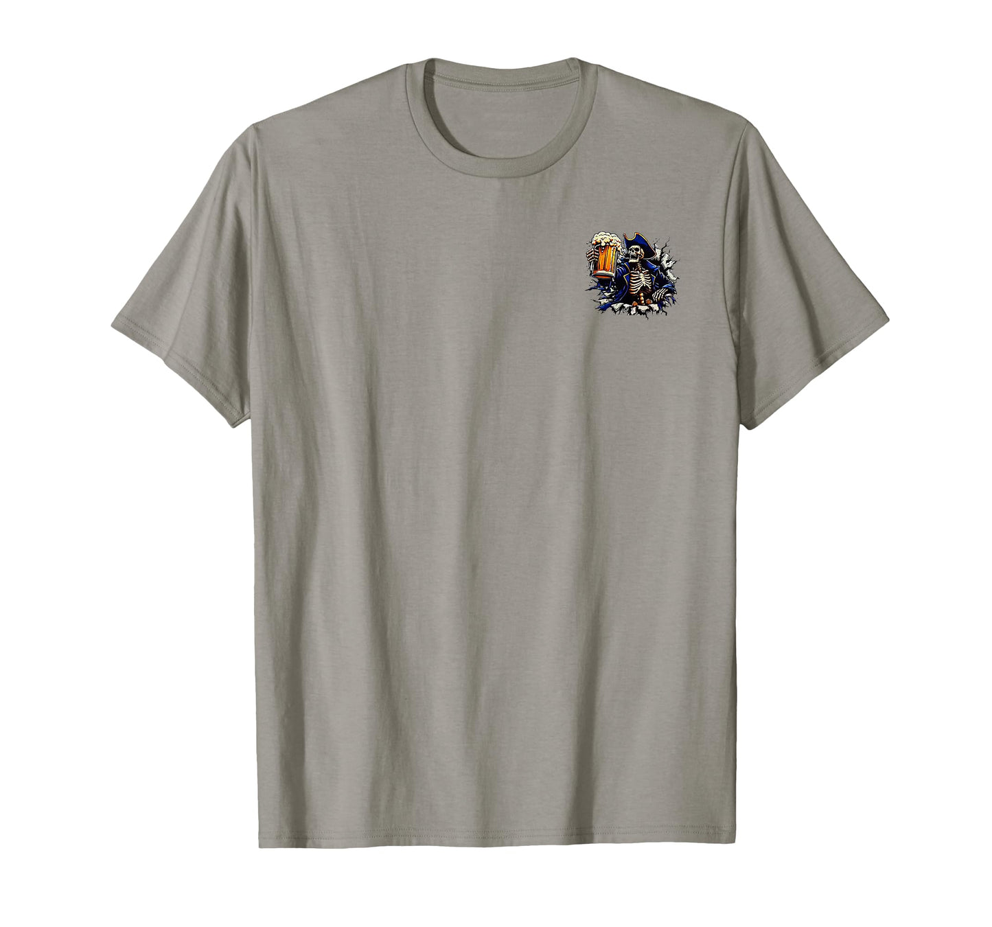 2 Side The Devil Whispered to Me I'm Coming for You Skeleton T-Shirt