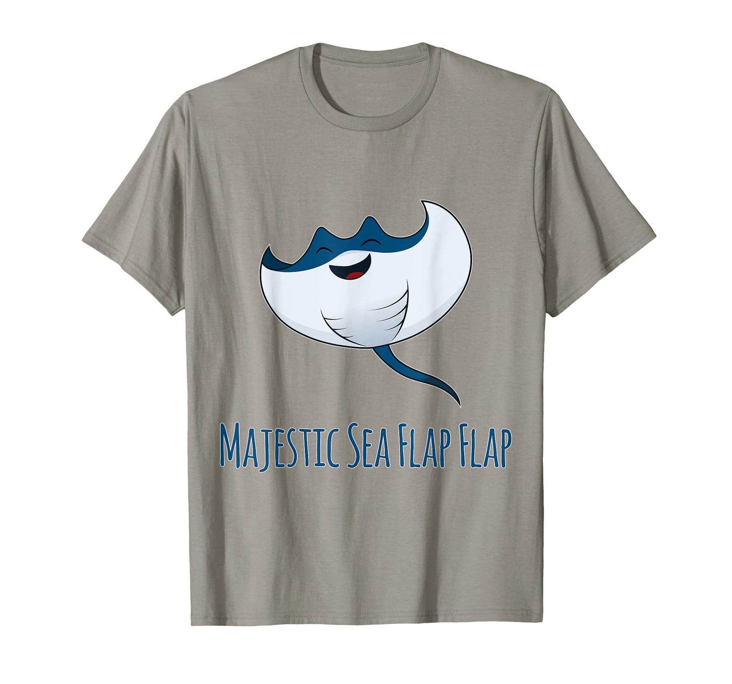 Manta Ray Majestic Sea Flap Flap Short Sleeved T-shirt