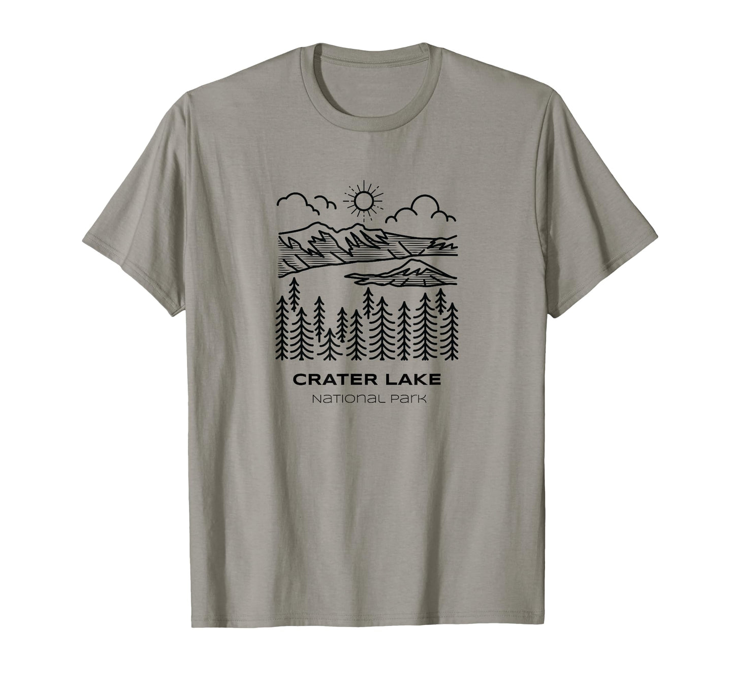 Vintage Crater Lake National Park Hike T-Shirt