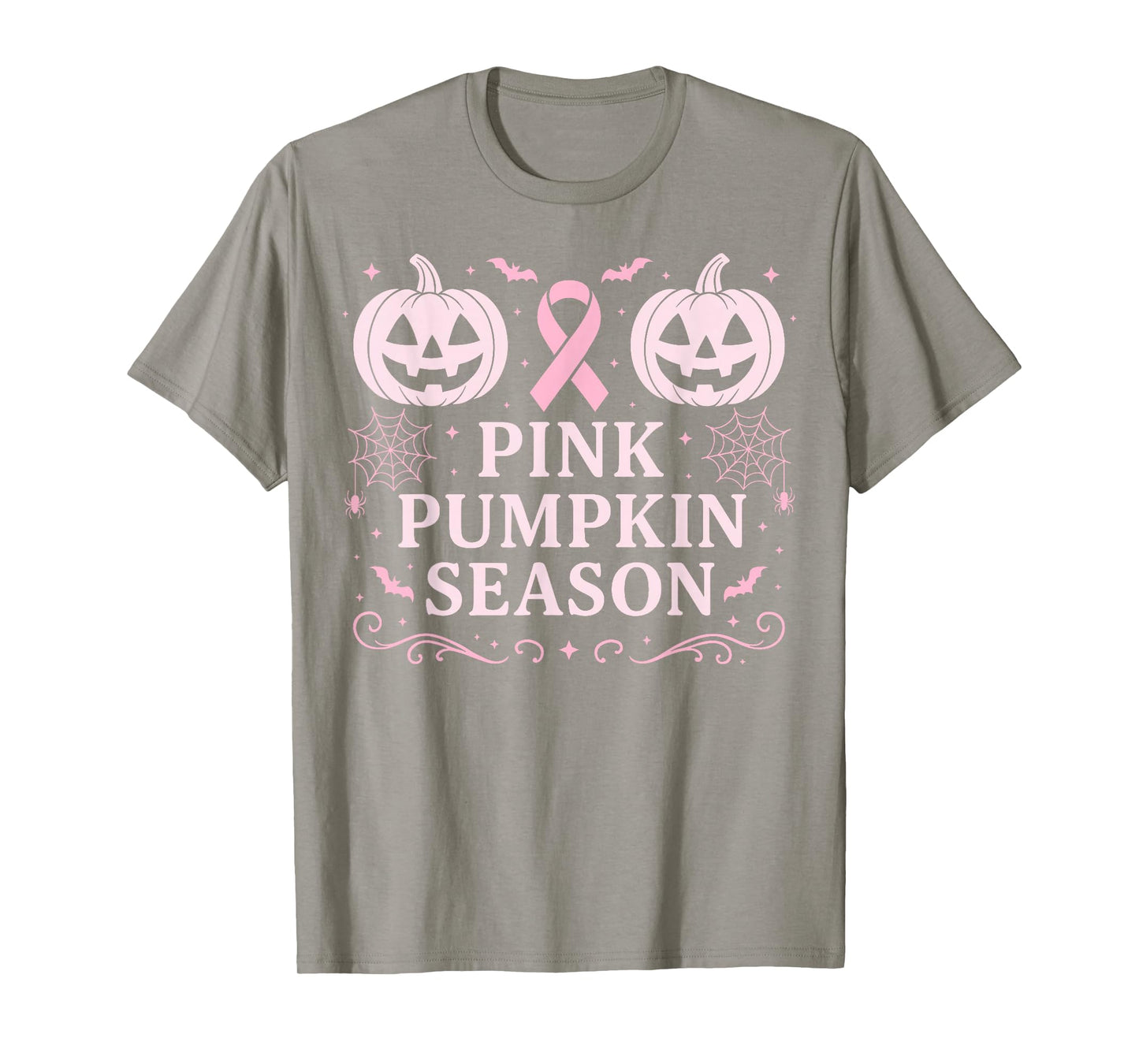 Halloween Breast Cancer Awareness - Pink Pumpkin Season T-Shirt