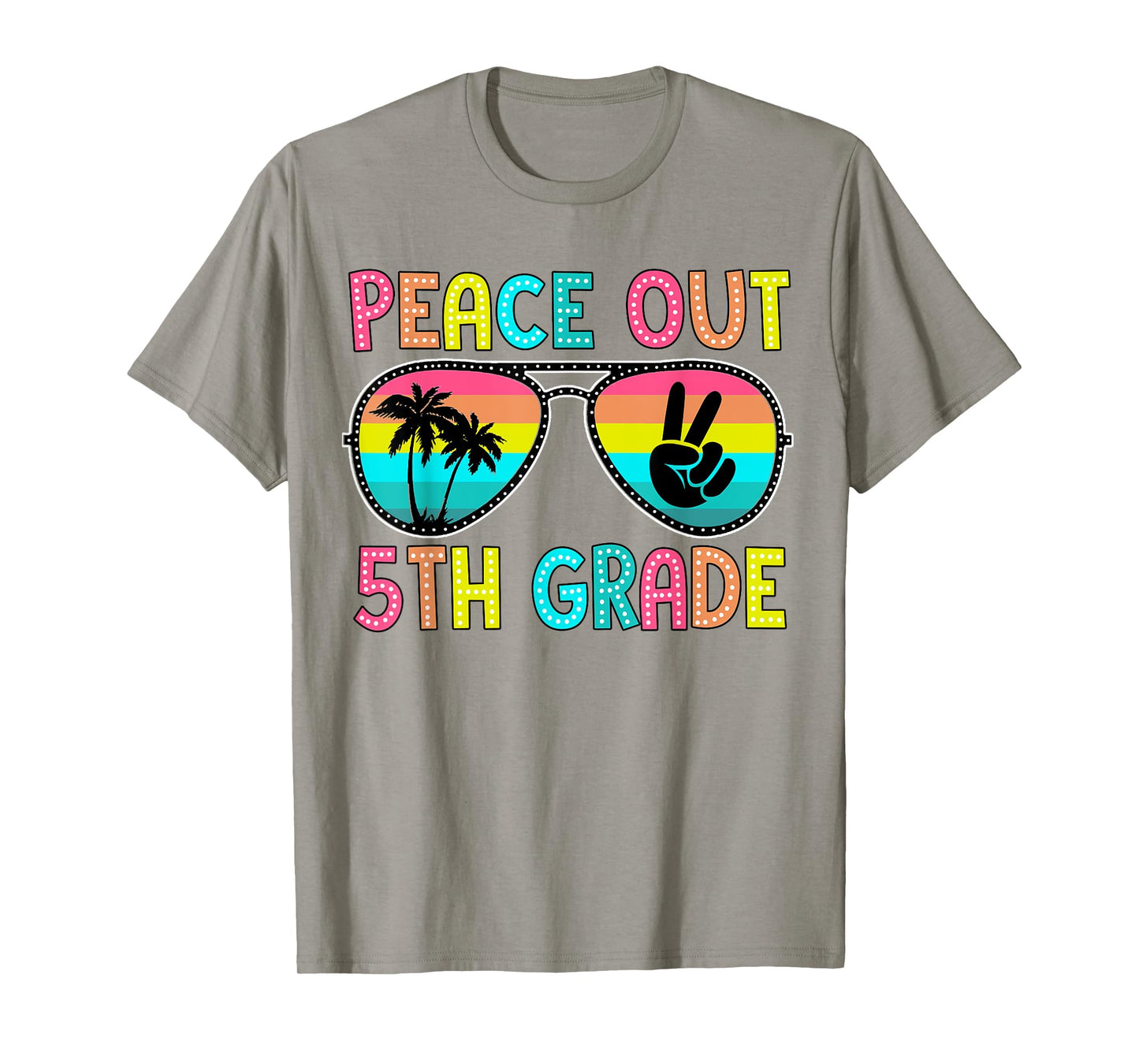 Peace Out 5th Fifth Grade Graduation Last Day of School T-Shirt