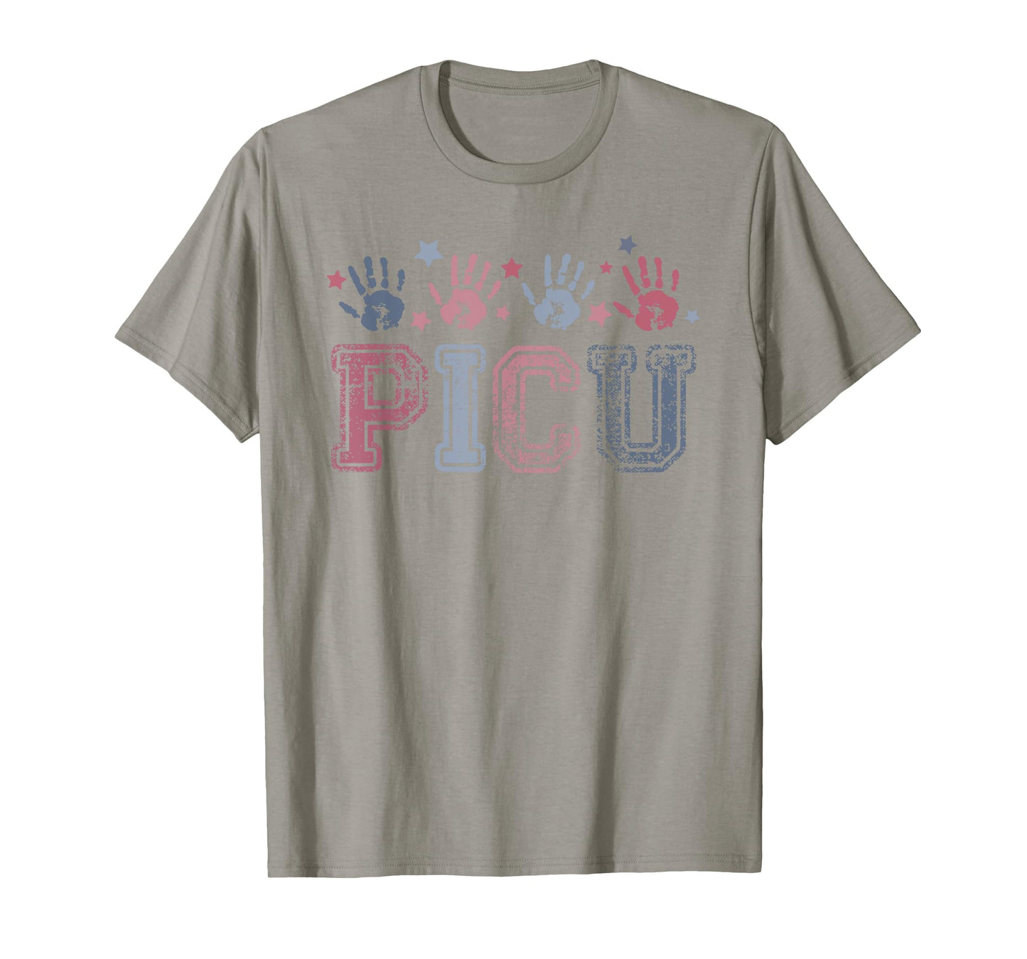 PICU nurse Vintage Patriotic Peds ICU Nurse 4th of July T-Shirt