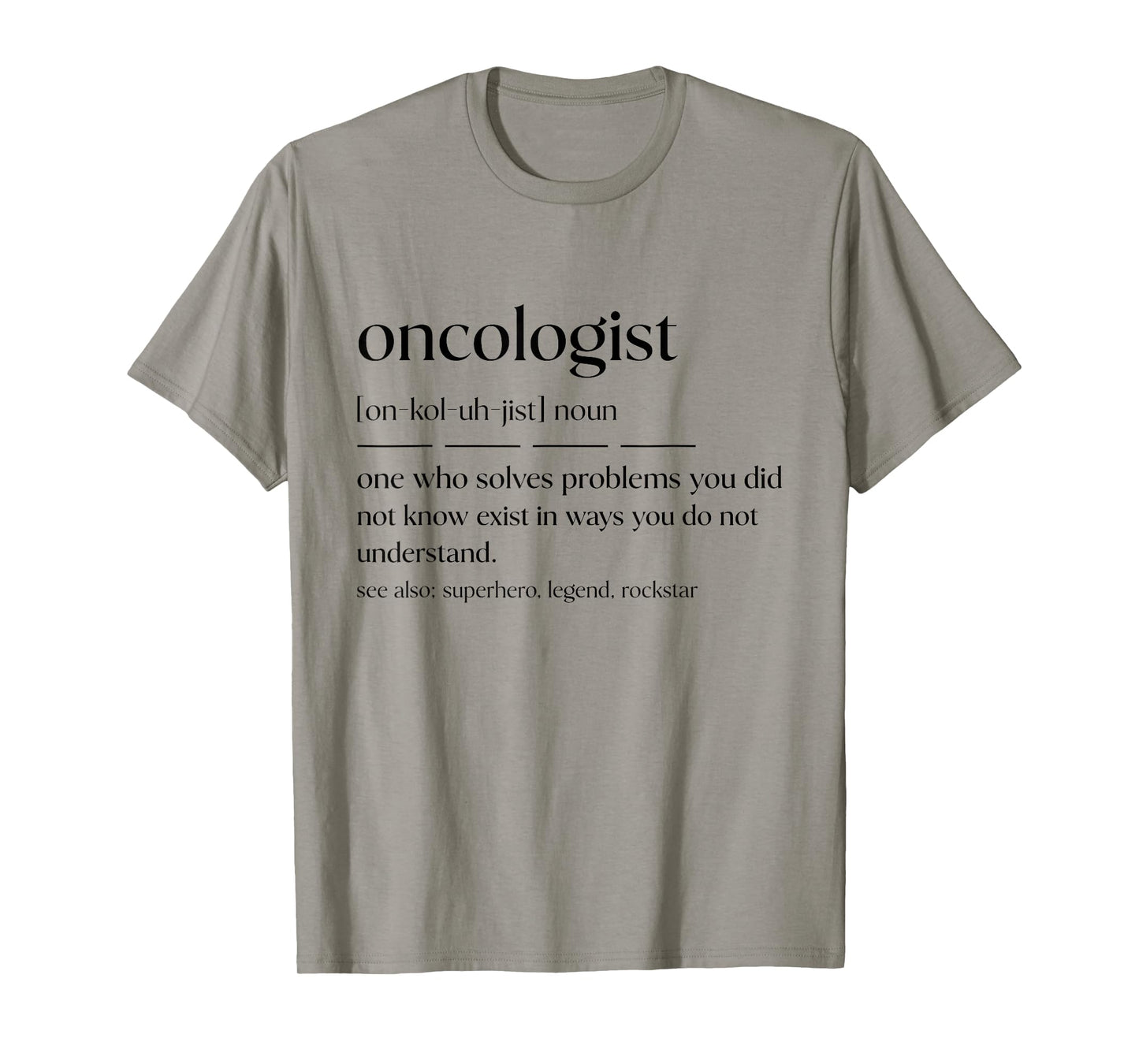 Funny Oncologist Noun Cancer Specialist T-Shirt