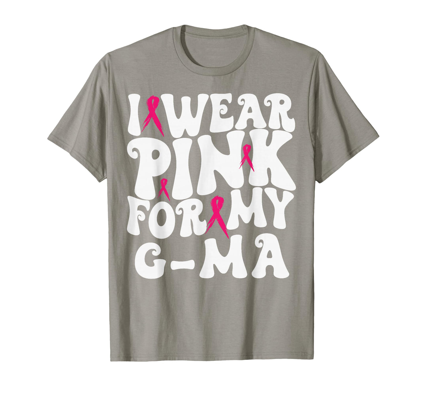 I Wear Pink for My G-ma Breast Cancer Awareness Kids T-Shirt