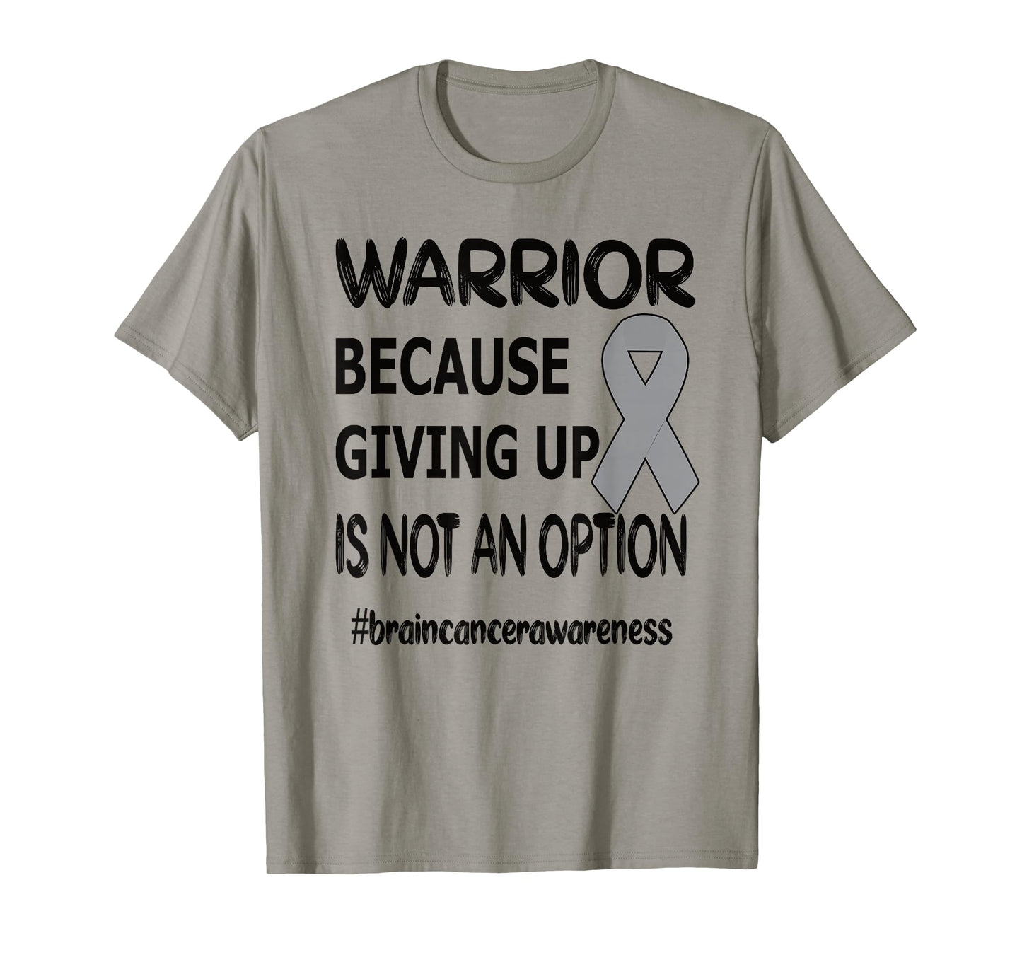 Brain Tumor Awareness Month Brain Tumor Warrior Brain Cancer Awareness Ribbon T-Shirt