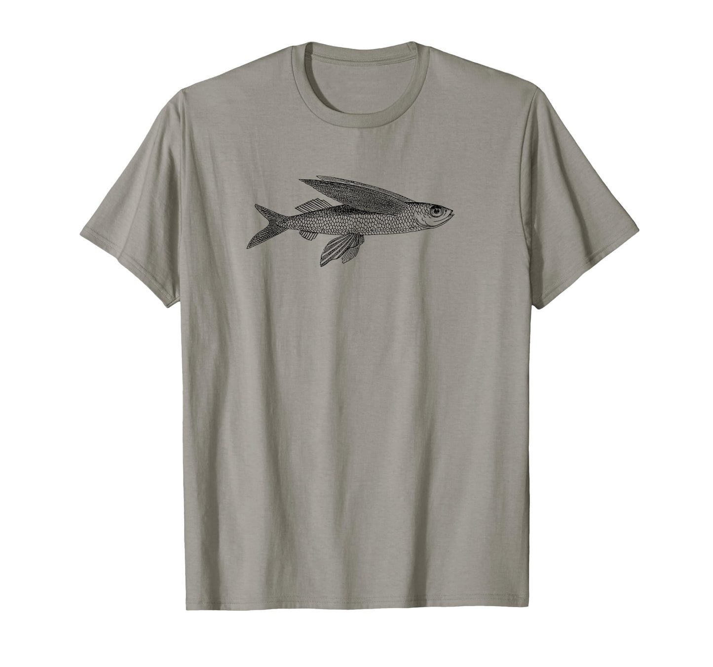Flying fish simple graphic fisherman design t-shirt T-Shirt