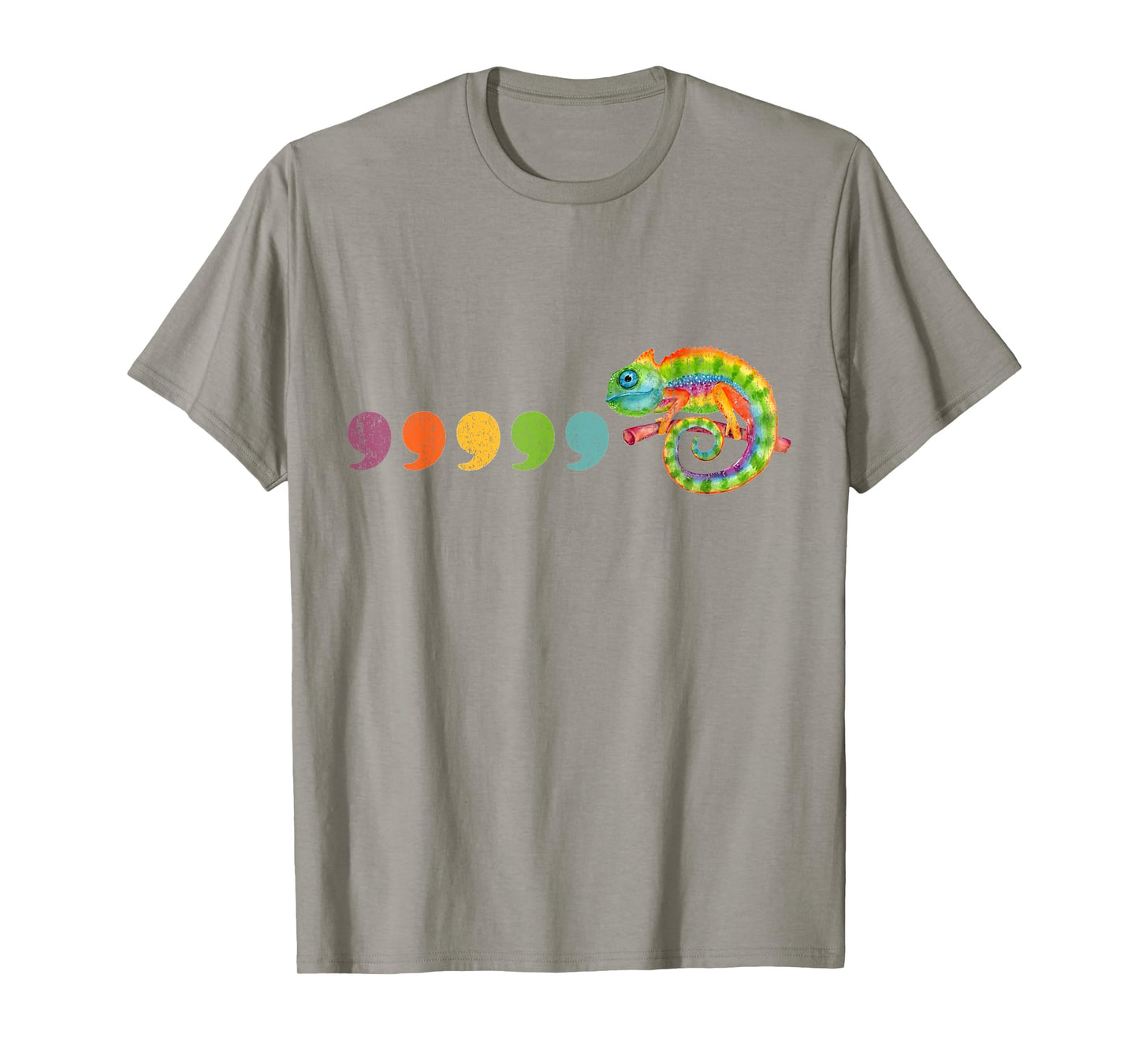Comma comma chameleon Tee English teacher t Grammar T-Shirt