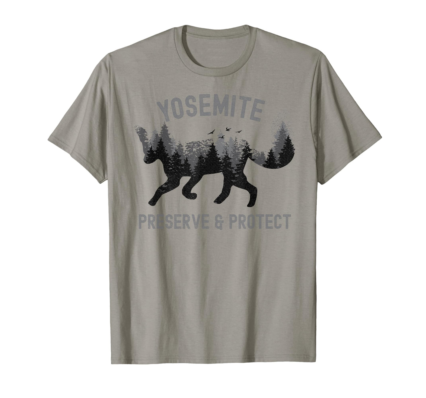 Preserve & Protect Fox Yosemite Vintage Wildlife T-Shirt