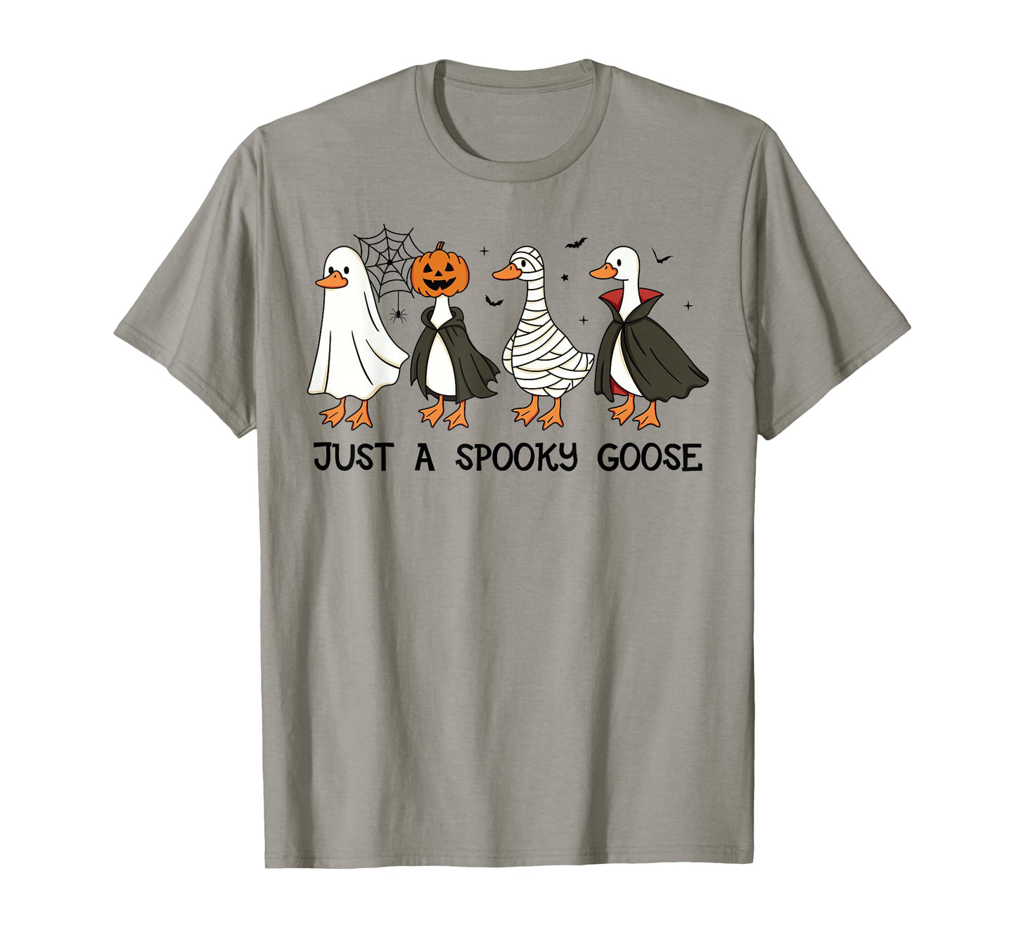 Just A Spooky Goose Halloween Silly Goose Funny Halloween T-Shirt