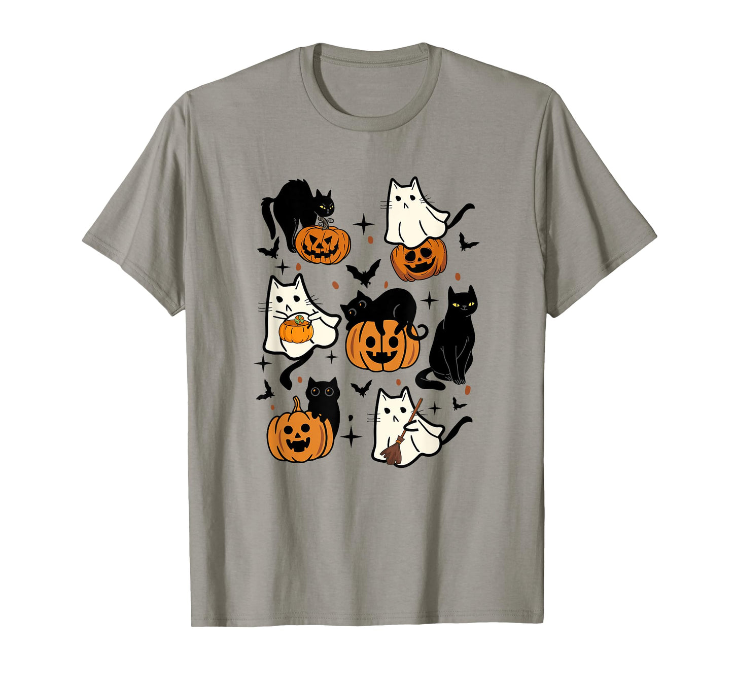 Ghost Kitty Cats Halloween - Cute Spooky Black Cats Costume T-Shirt