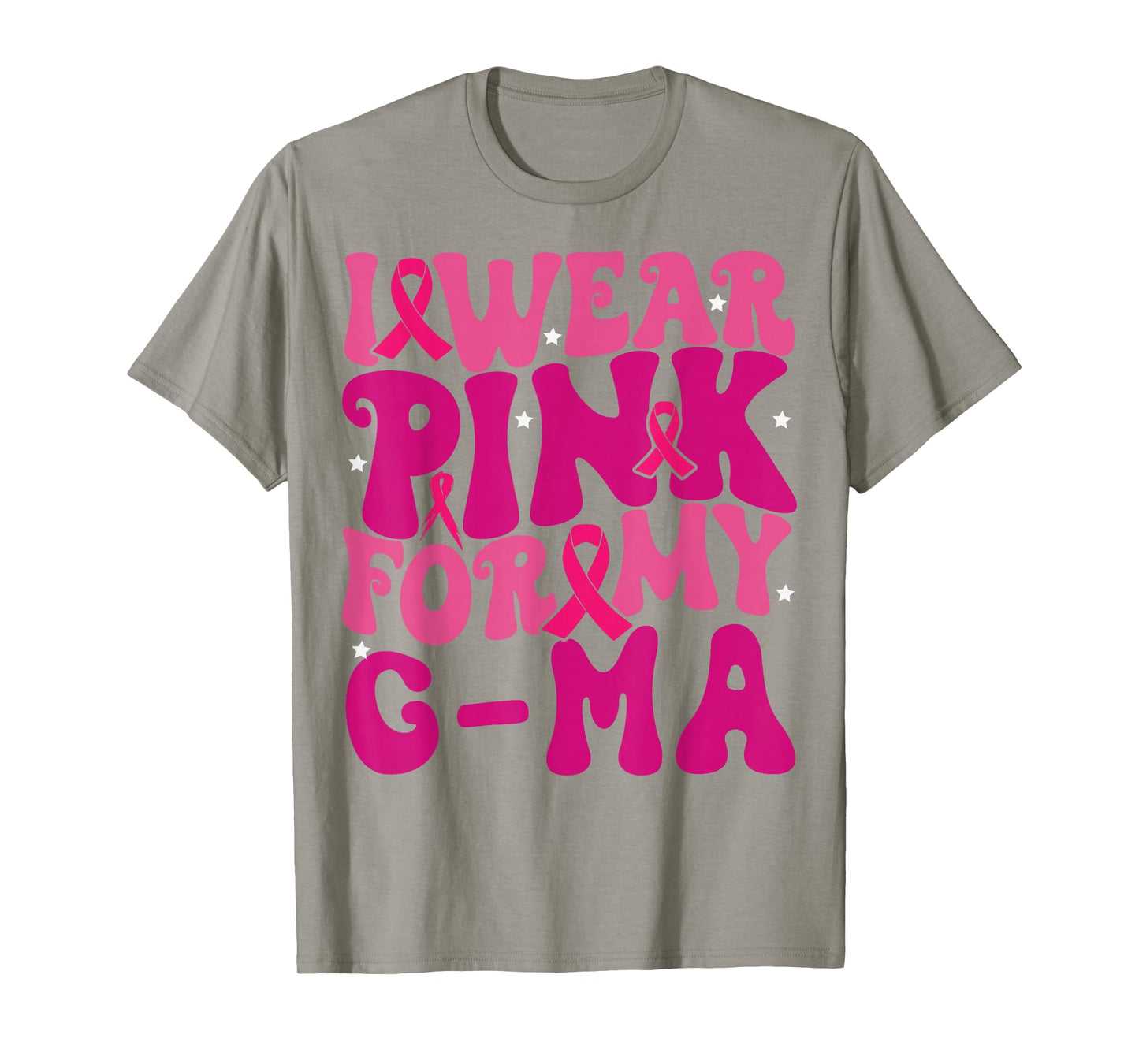 I Wear Pink for My G-ma Breast Cancer Awareness Kids T-Shirt