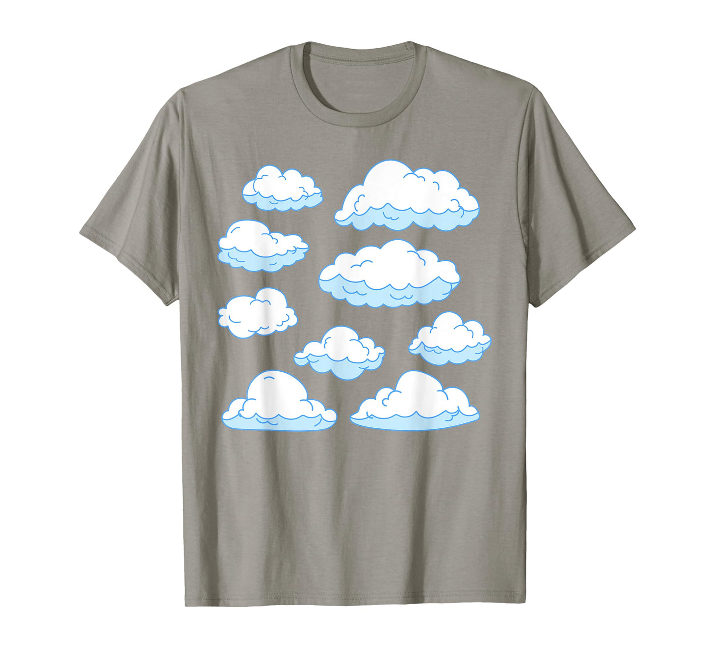 Sky Clouds Cool Atmosphere White Clouds T-Shirt