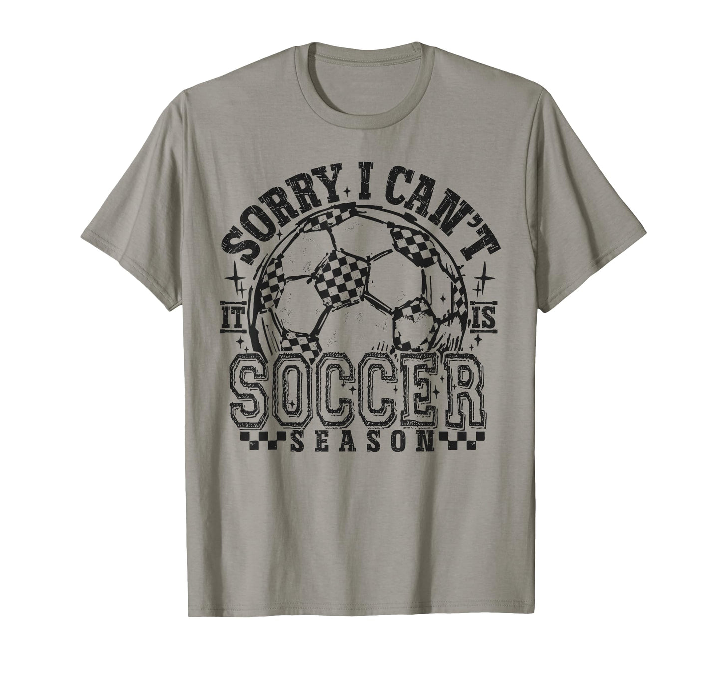 Sorry I Can't It's Soccer Season Retro Soccer Mom Game Day T-Shirt