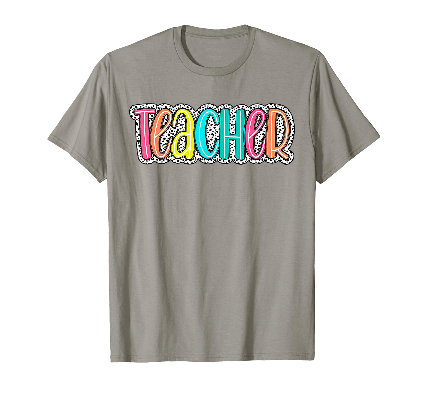 Teacher Dalmatian Dots Back To school Teacher Appreciation Men Women Girls Kids T-Shirt