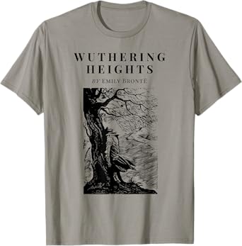 Wuthering Heights by Emily Bronte Vintage Book Cover T-Shirt