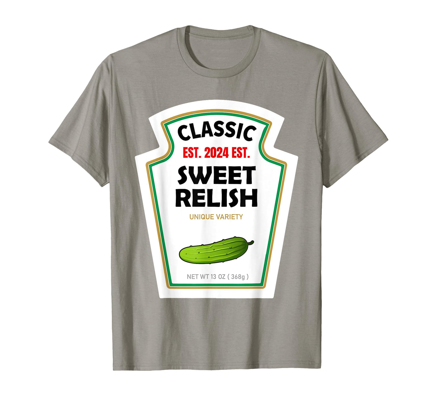 Sweet Relish DIY Halloween Costume Condiment Green Pickle T-Shirt