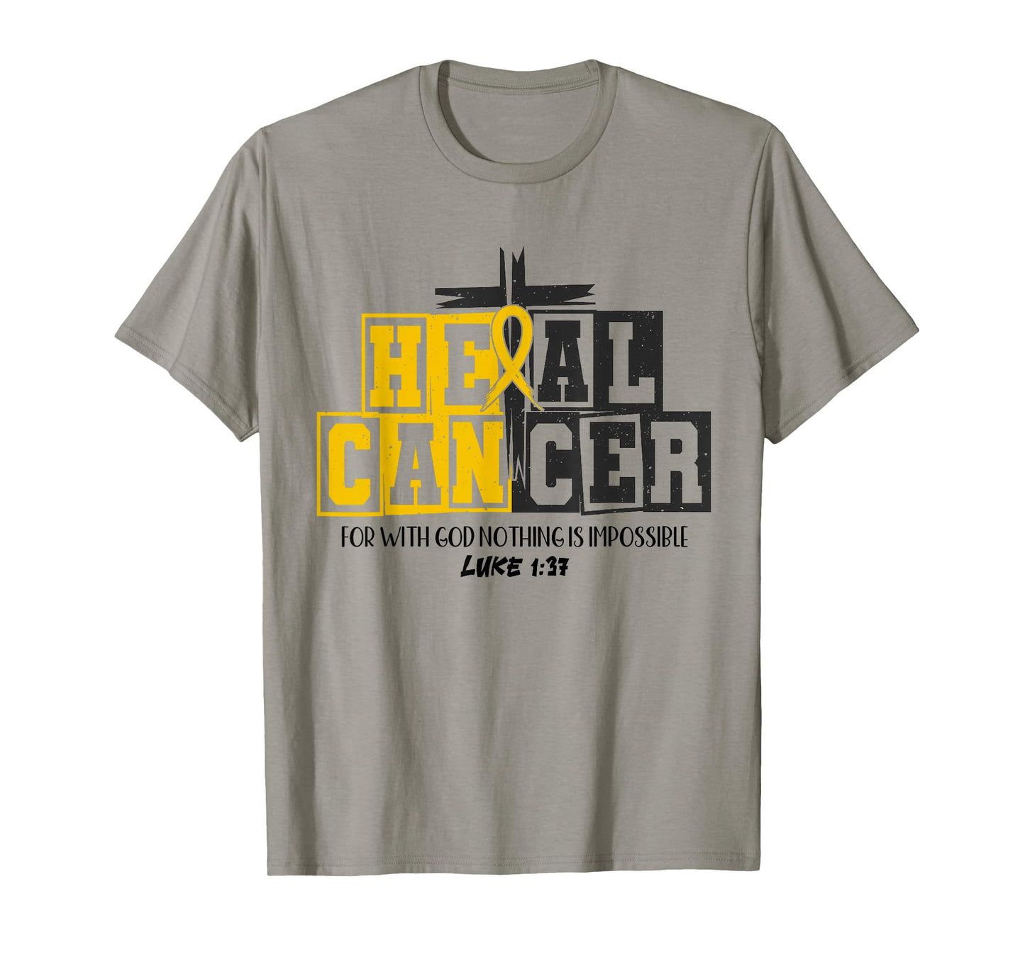 Heal Cancer Childhood Cancer Awareness God Christian Kids T-Shirt