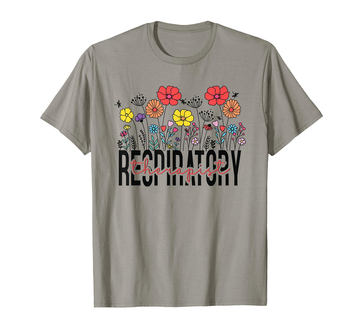 Respiratory Therapist RT Funny Halloween Costume Flower T-Shirt