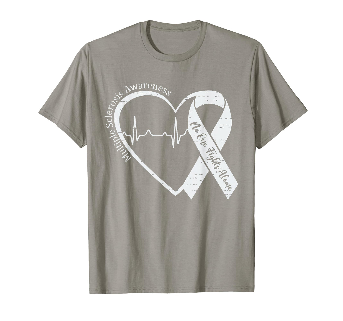 Multiple Sclerosis Awareness MS Awareness Heart Support T-Shirt