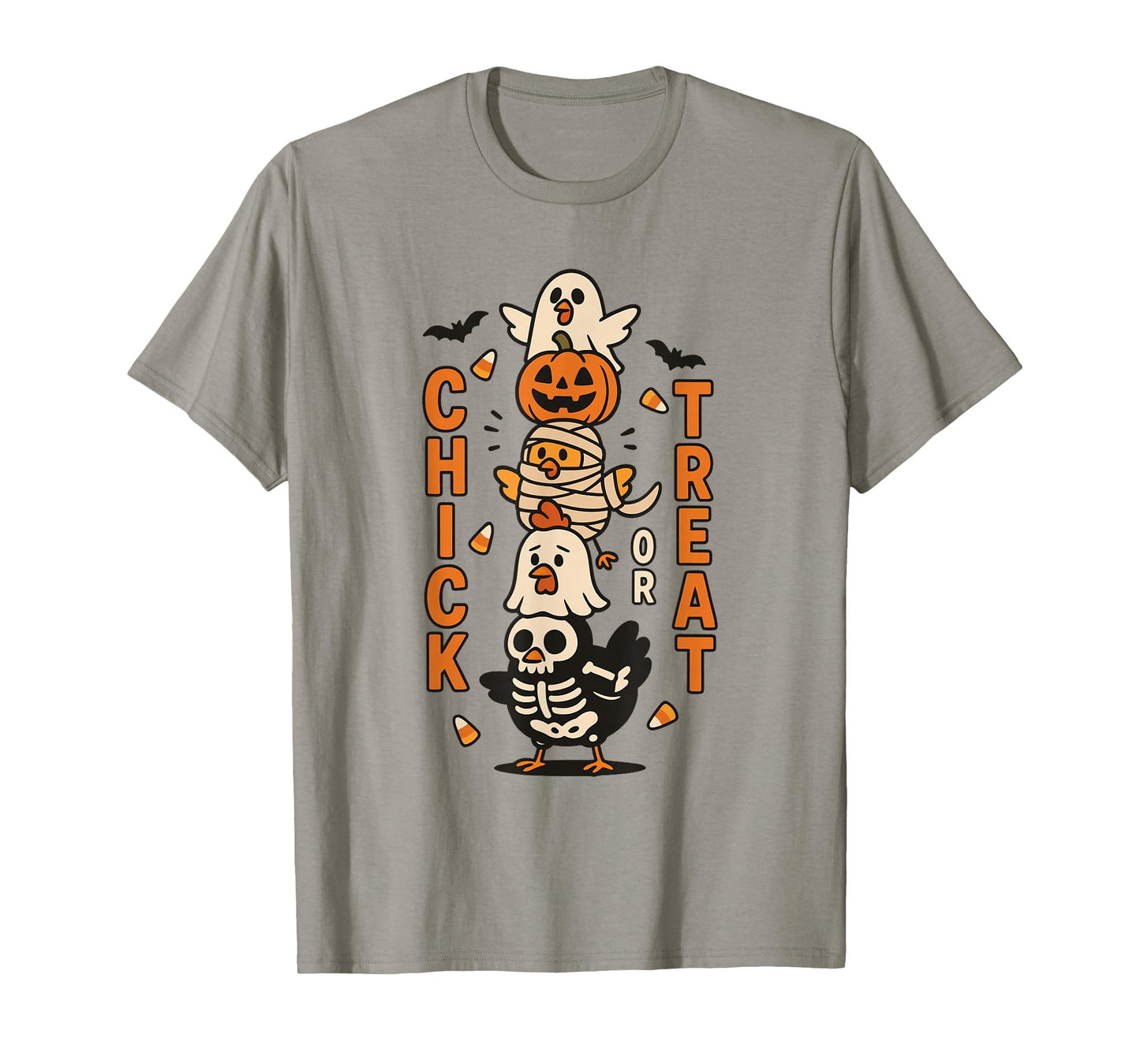 Chick or Treat Funny Chicken Halloween Costume Design T-Shirt
