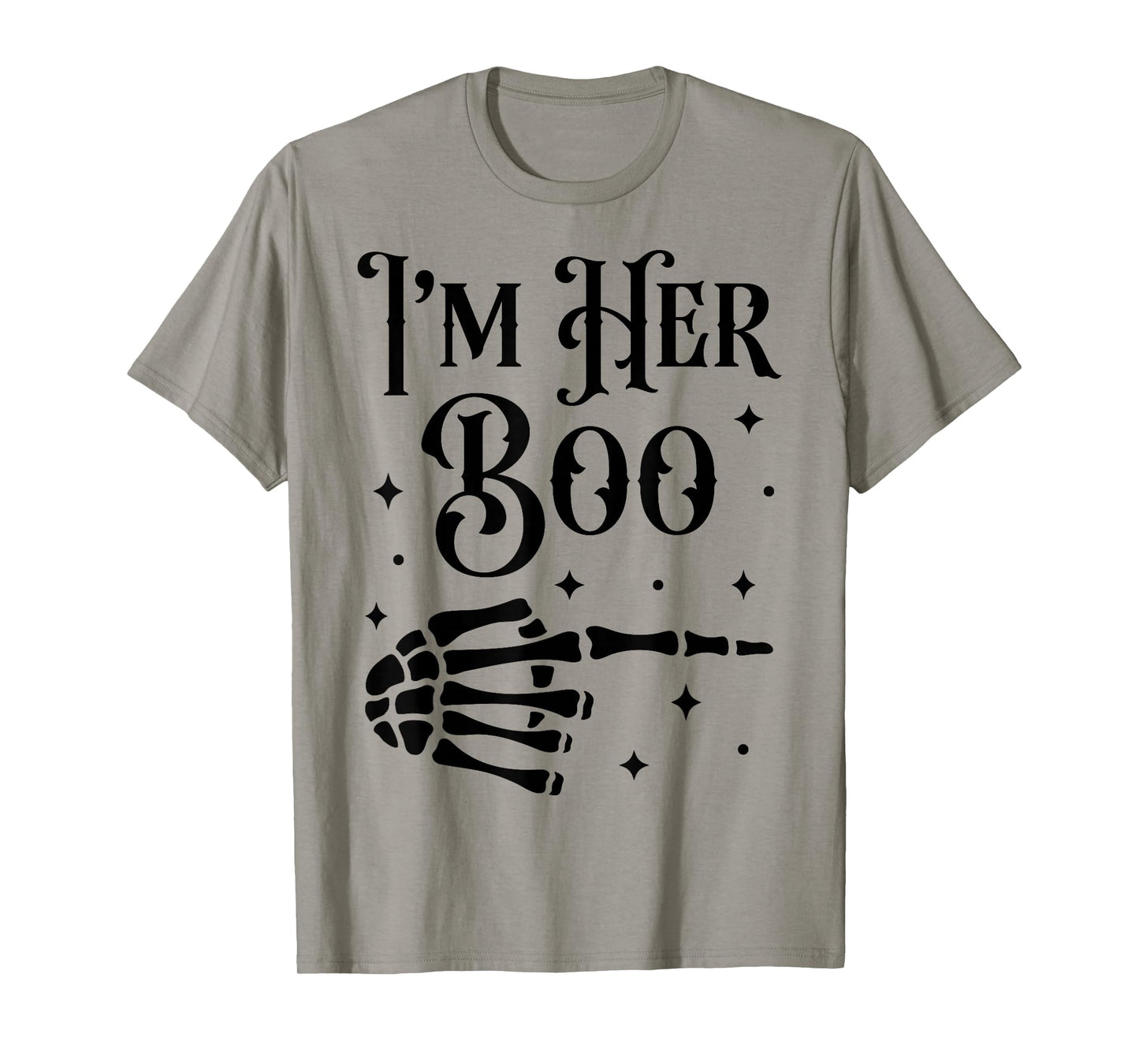 Im Her Boo Im His Ghoul Halloween Couple Matching Women Men T-Shirt