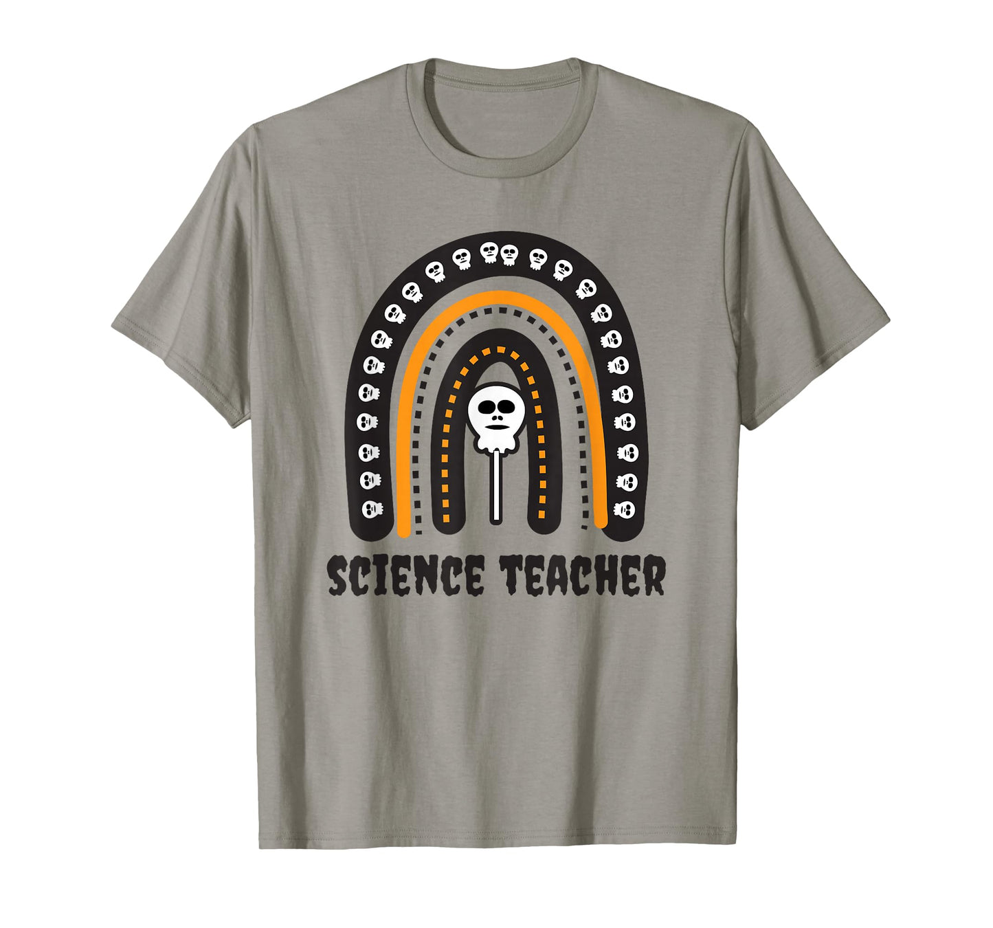 Science Teacher Halloween Spooky Autumn Fall Skeleton Funny T-Shirt
