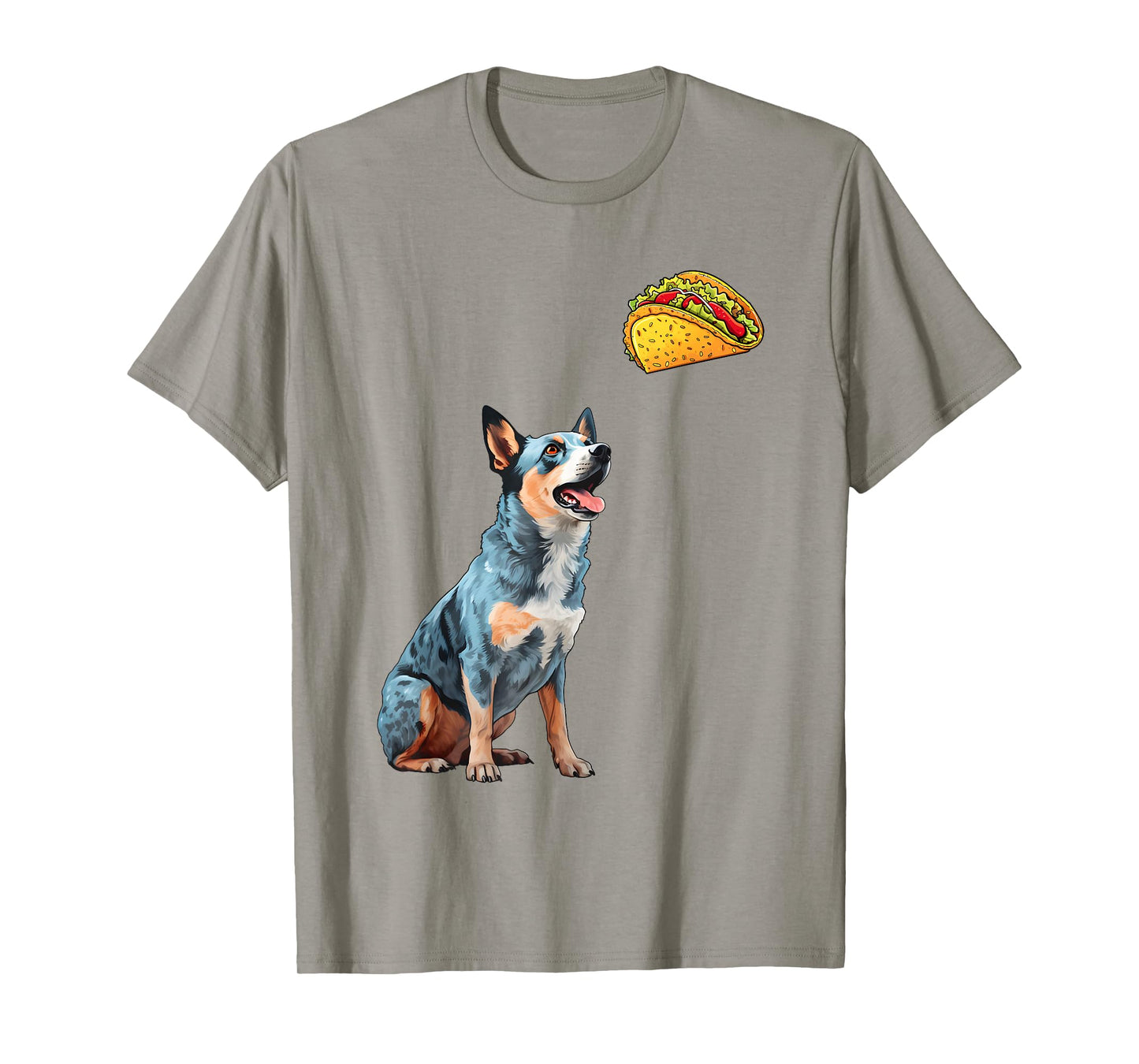 Blue Heeler Staring At Tacos, Funny Blue Heeler T-Shirt