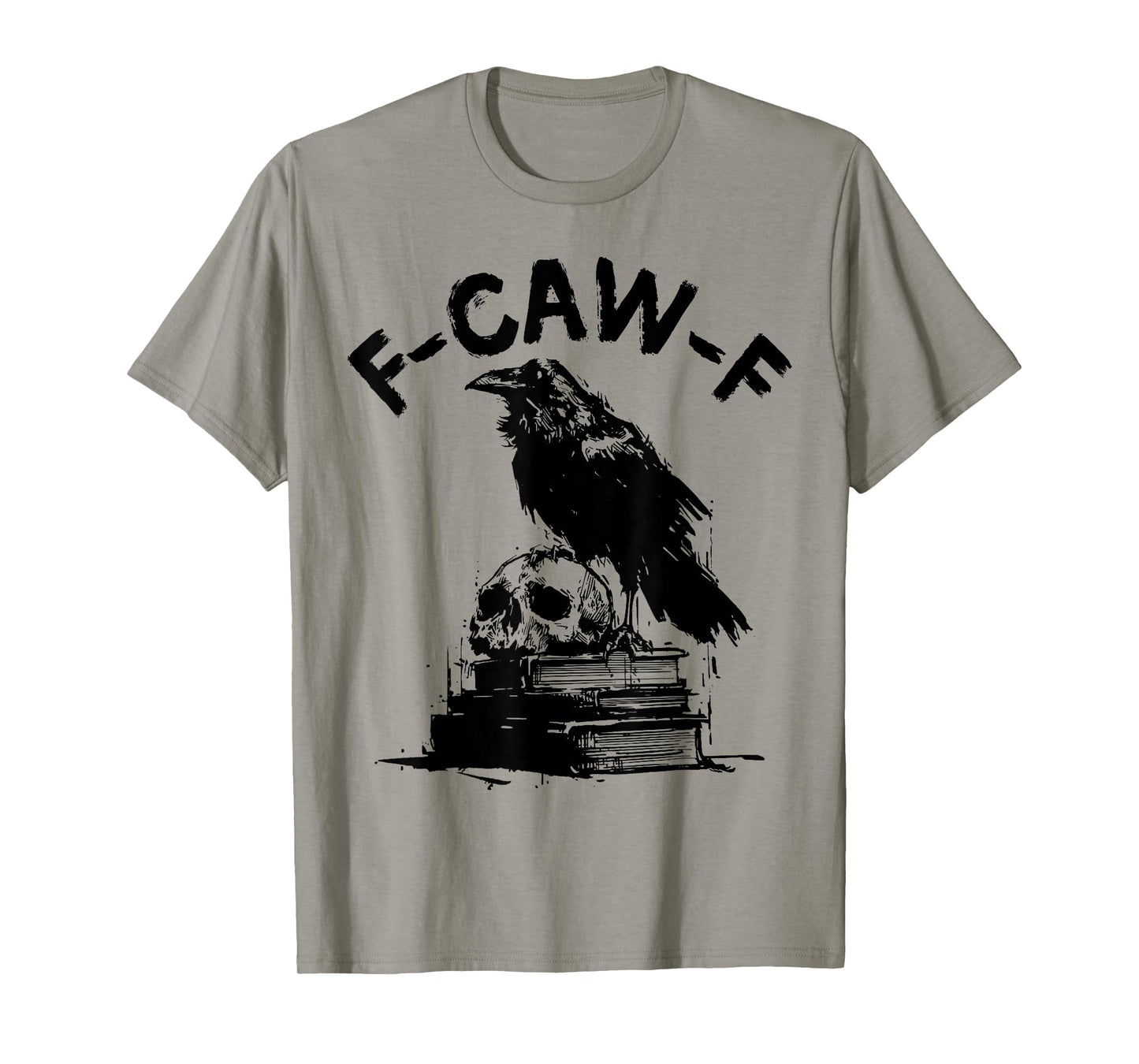 Funny F-Caw-F Halloween Blackbird Vintage Crow Men Women T-Shirt