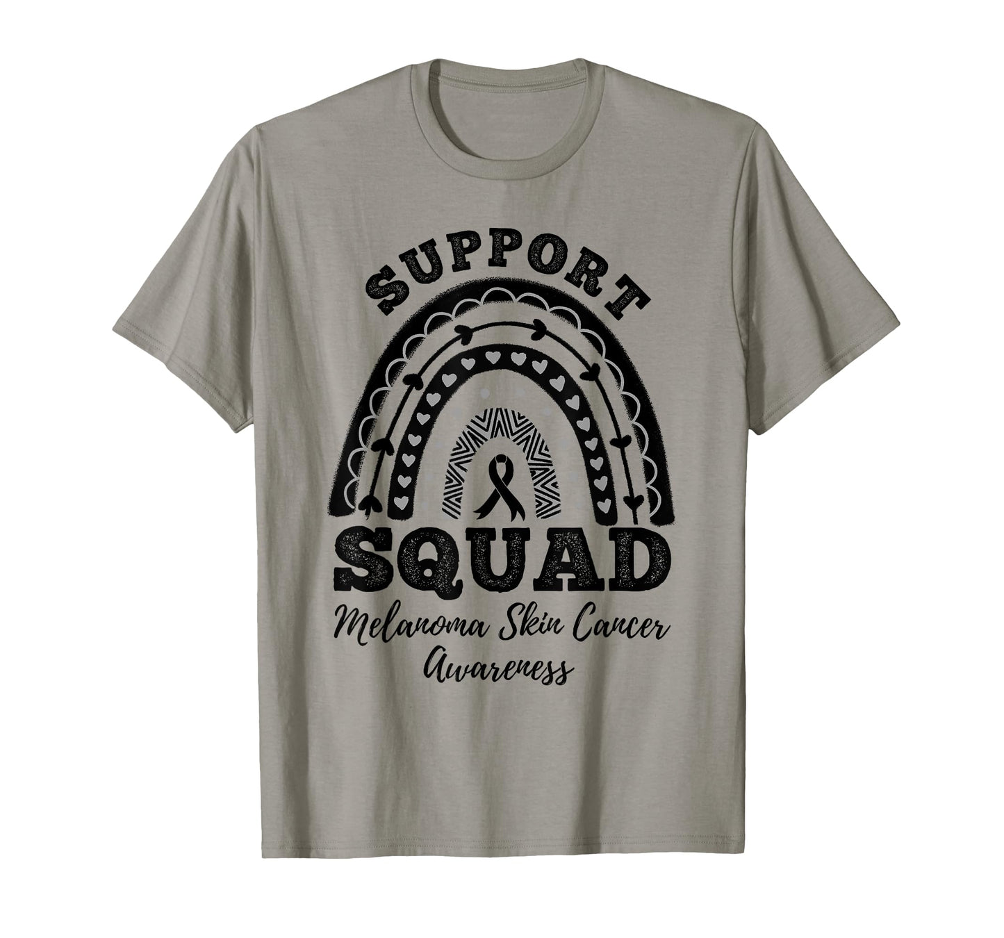 Support Squad Melanoma Skin Cancer Awareness T-Shirt