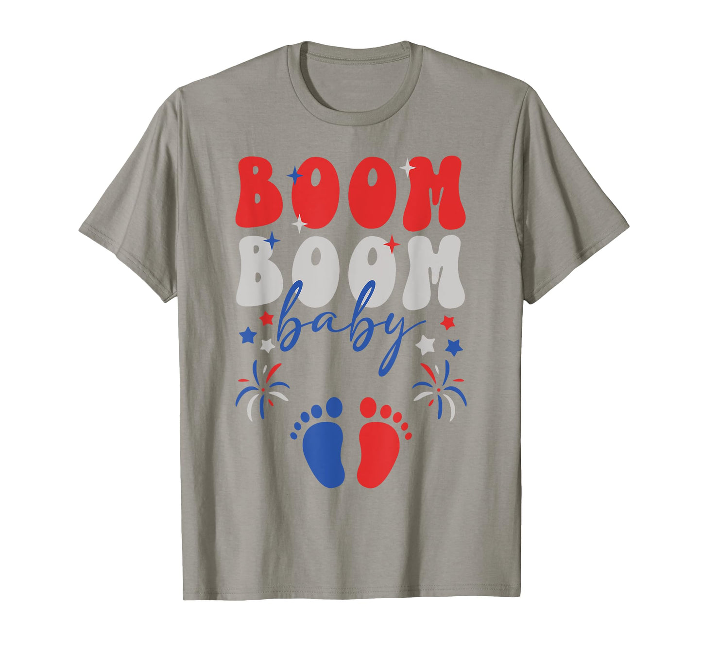 4th of July Baby Announcement 4th of July Pregnancy Reveal T-Shirt