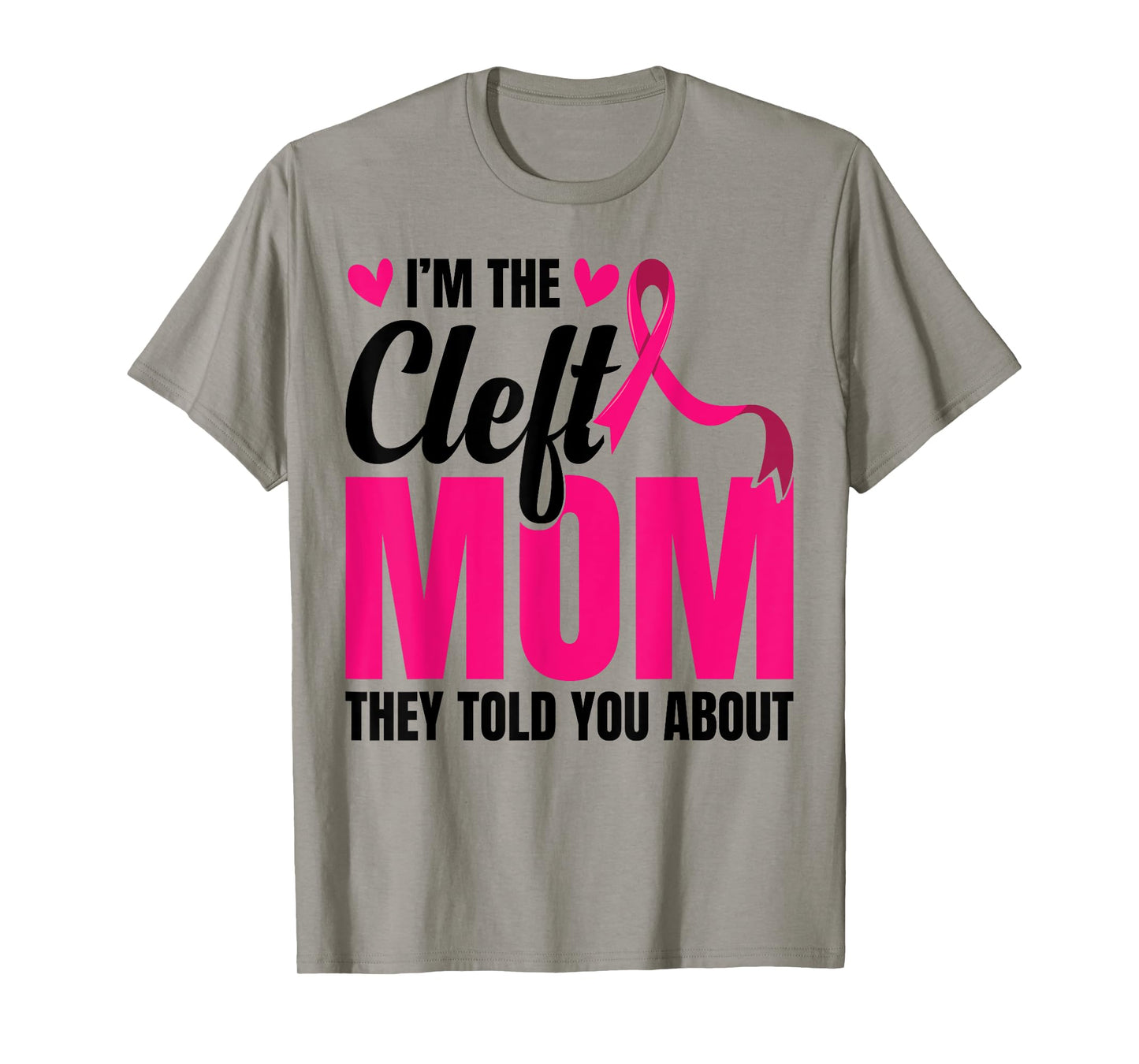 Cleft Lip Warrior Cleft Palate Awareness Cleft Ribbon T-Shirt