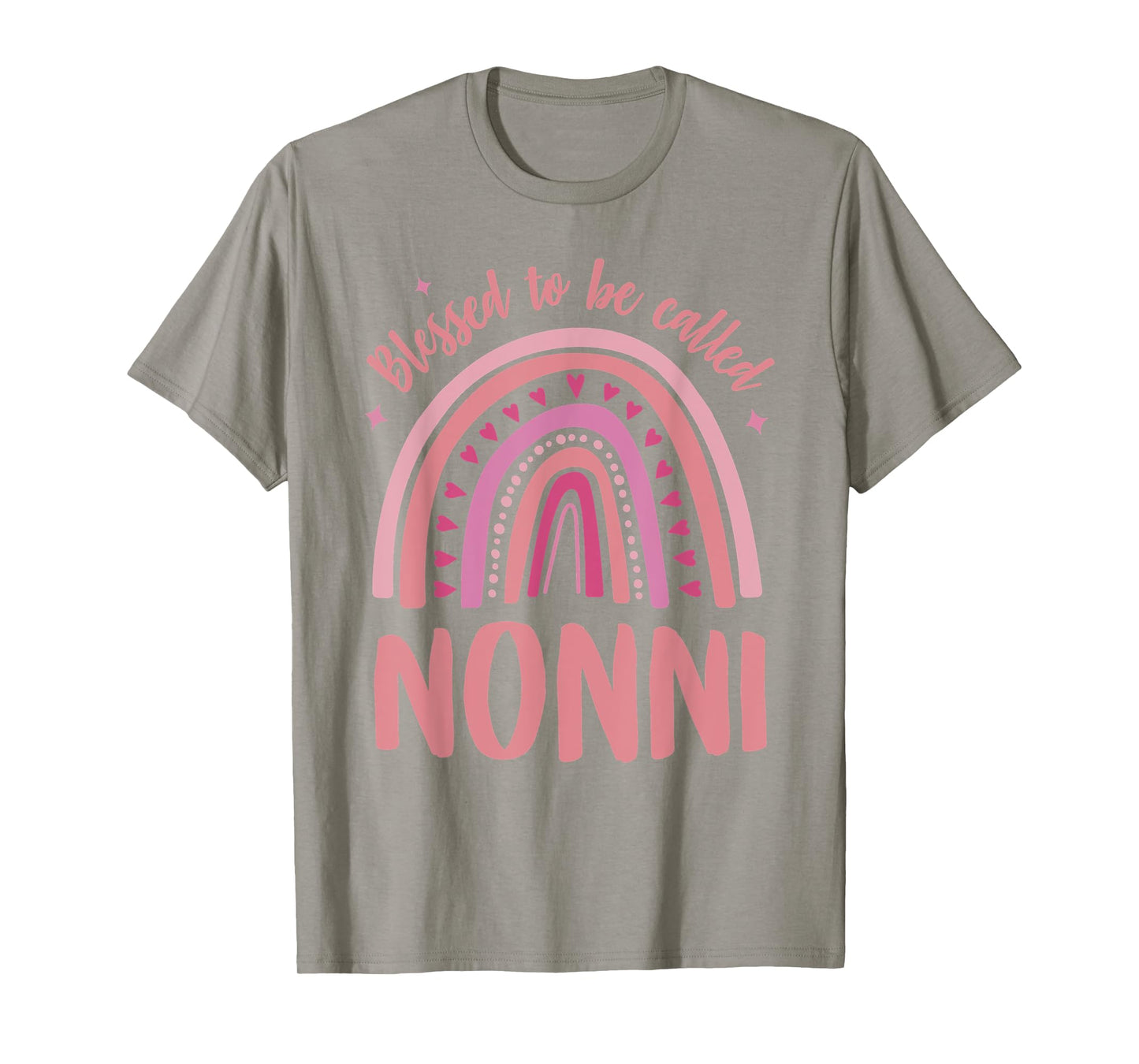 Nonni Tshirts for Women Grandma Blessed to be called Nonni T-Shirt