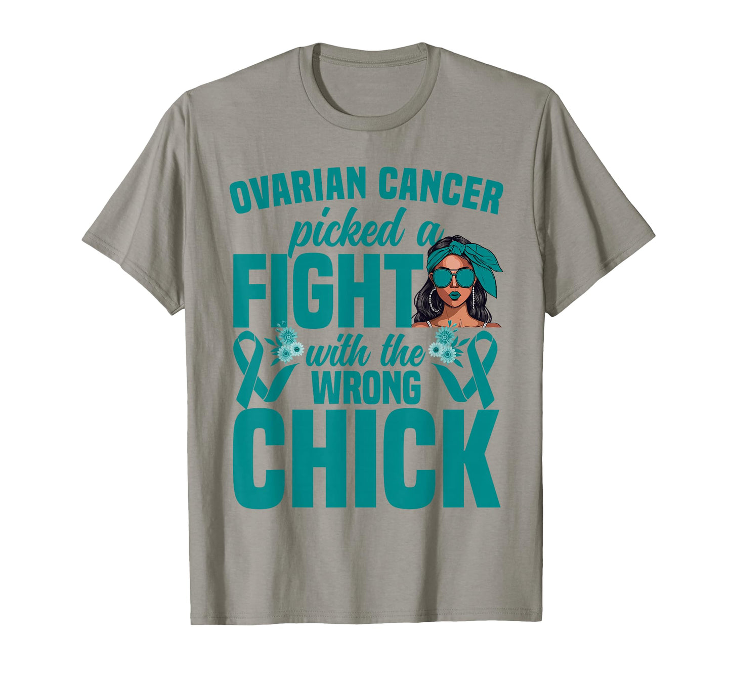 Ovarian Cancer Awareness Women Girls Survivor Ovarian Cancer T-Shirt
