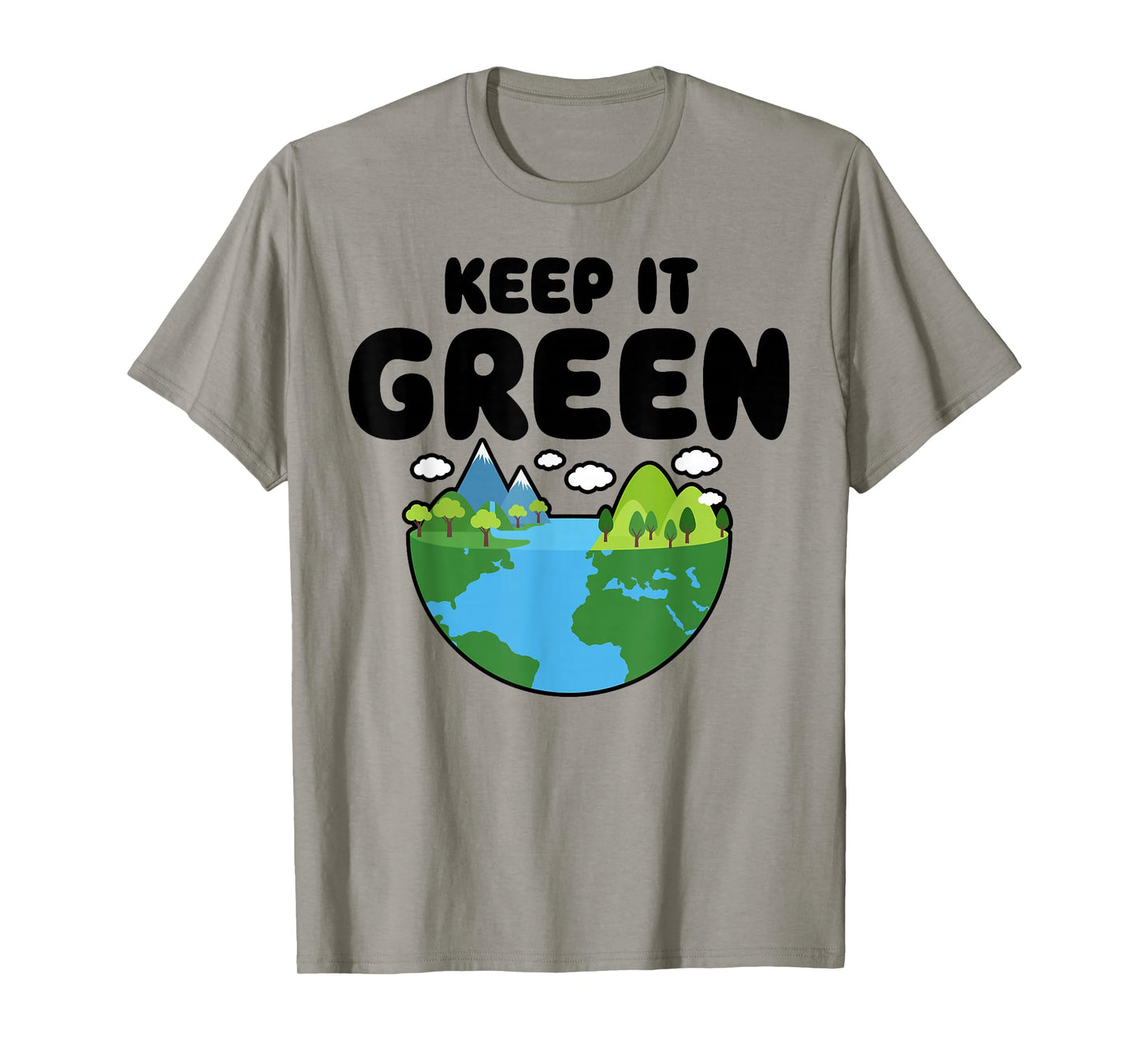 Keep It Green Earth Day Planet Environmental Awareness Retro T-Shirt