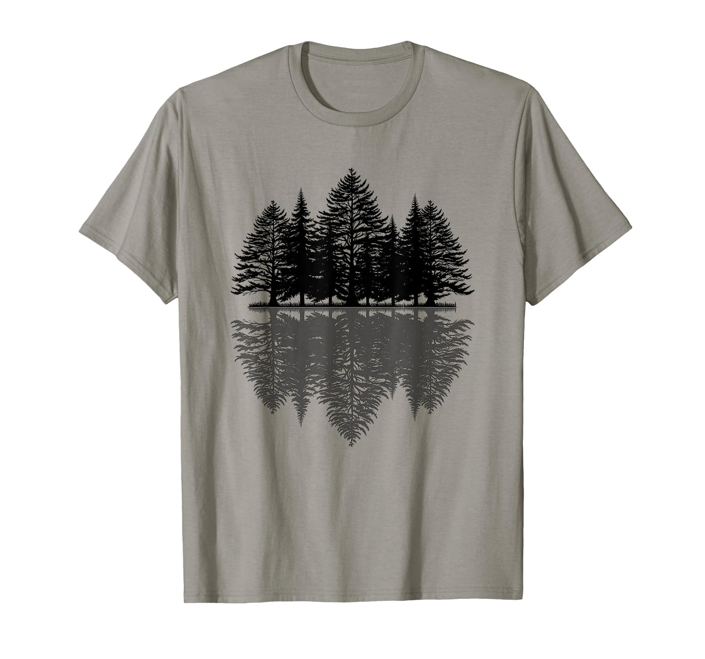 Wildlife Nature Forest Trees Reflection Outdoor Forest T-Shirt