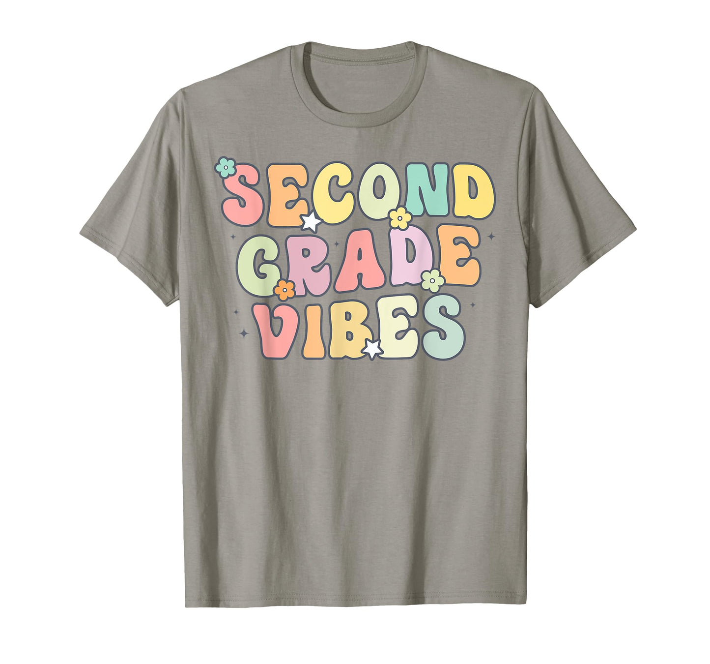 Second Grade Vibes Retro 2nd Grade Teacher 1st Day Of School T-Shirt